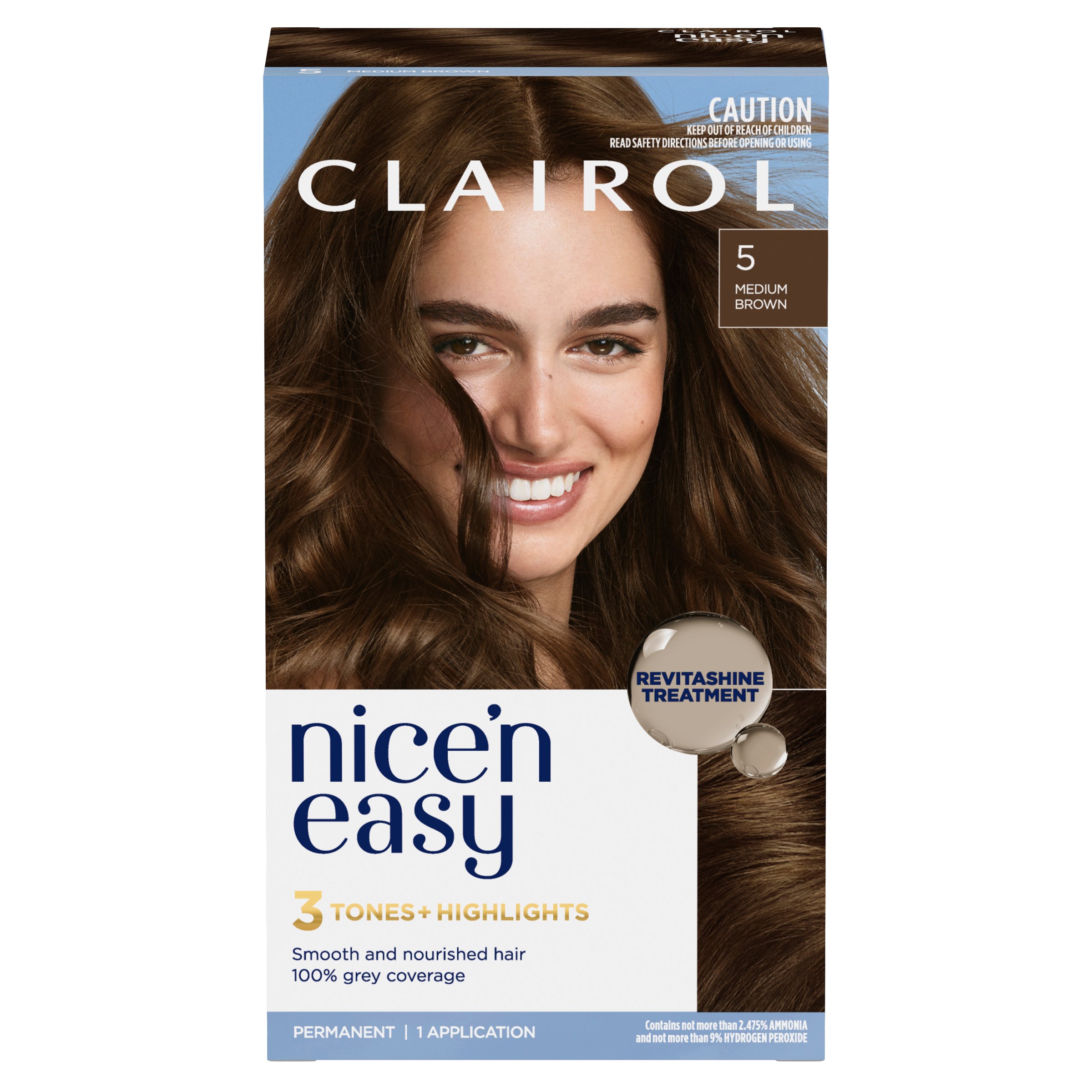 Clairol Nice'n Easy 5 Medium Brown 1 pack - Image 1