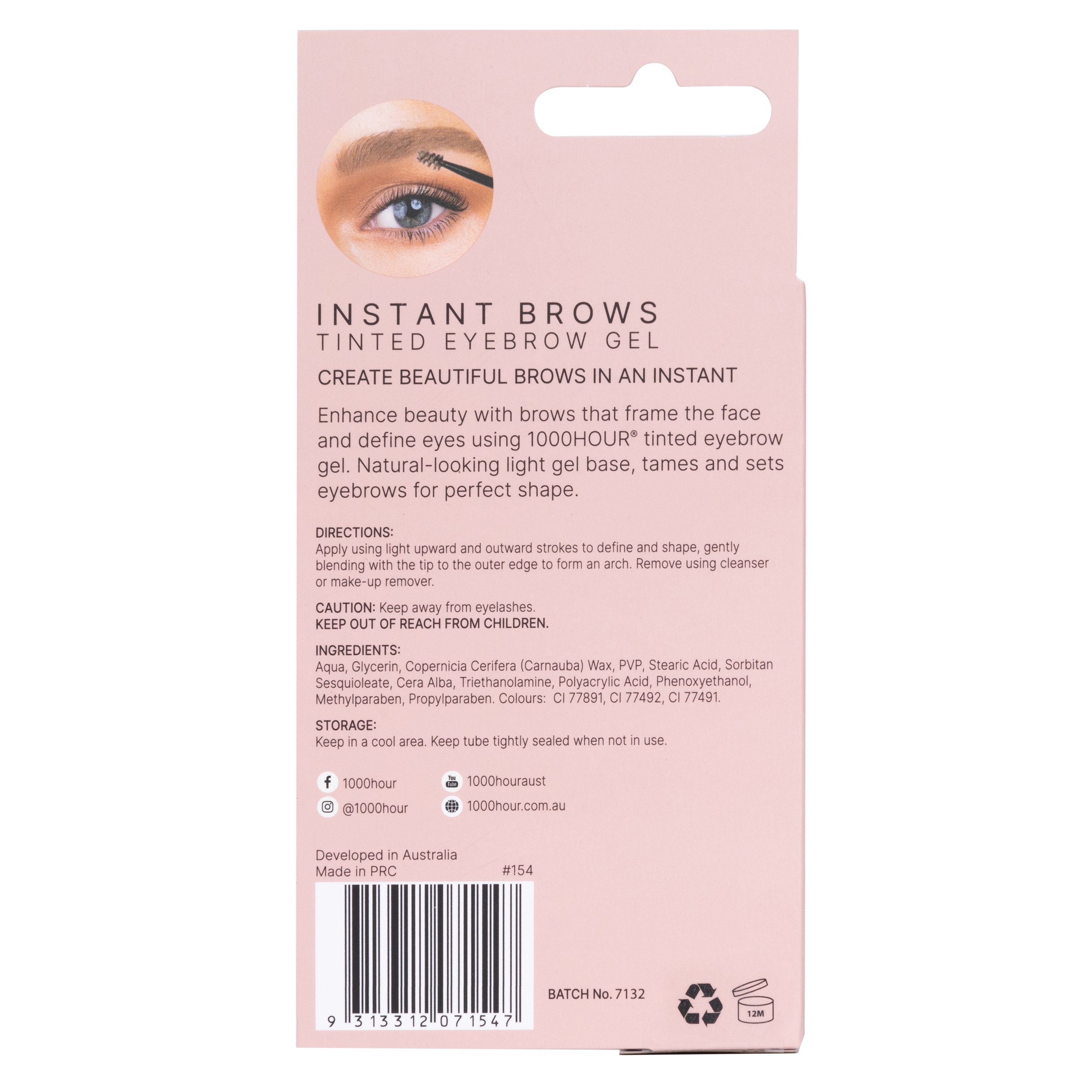 1000 Hour Instant Brows Mascara Brown/Blonde 1 pack - Image 2