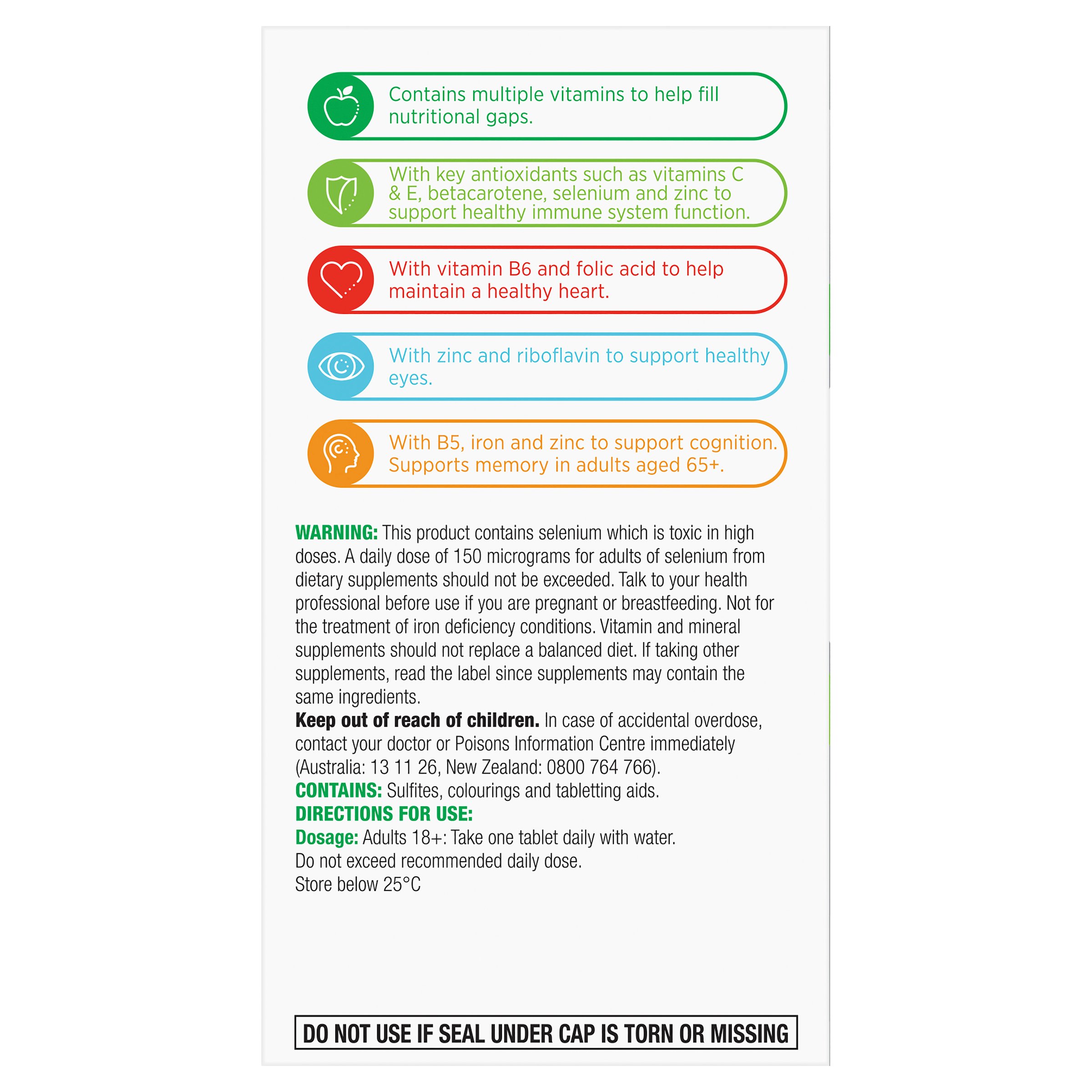 Centrum Advance 50+ Multivitamin 100 tablets - Image 3