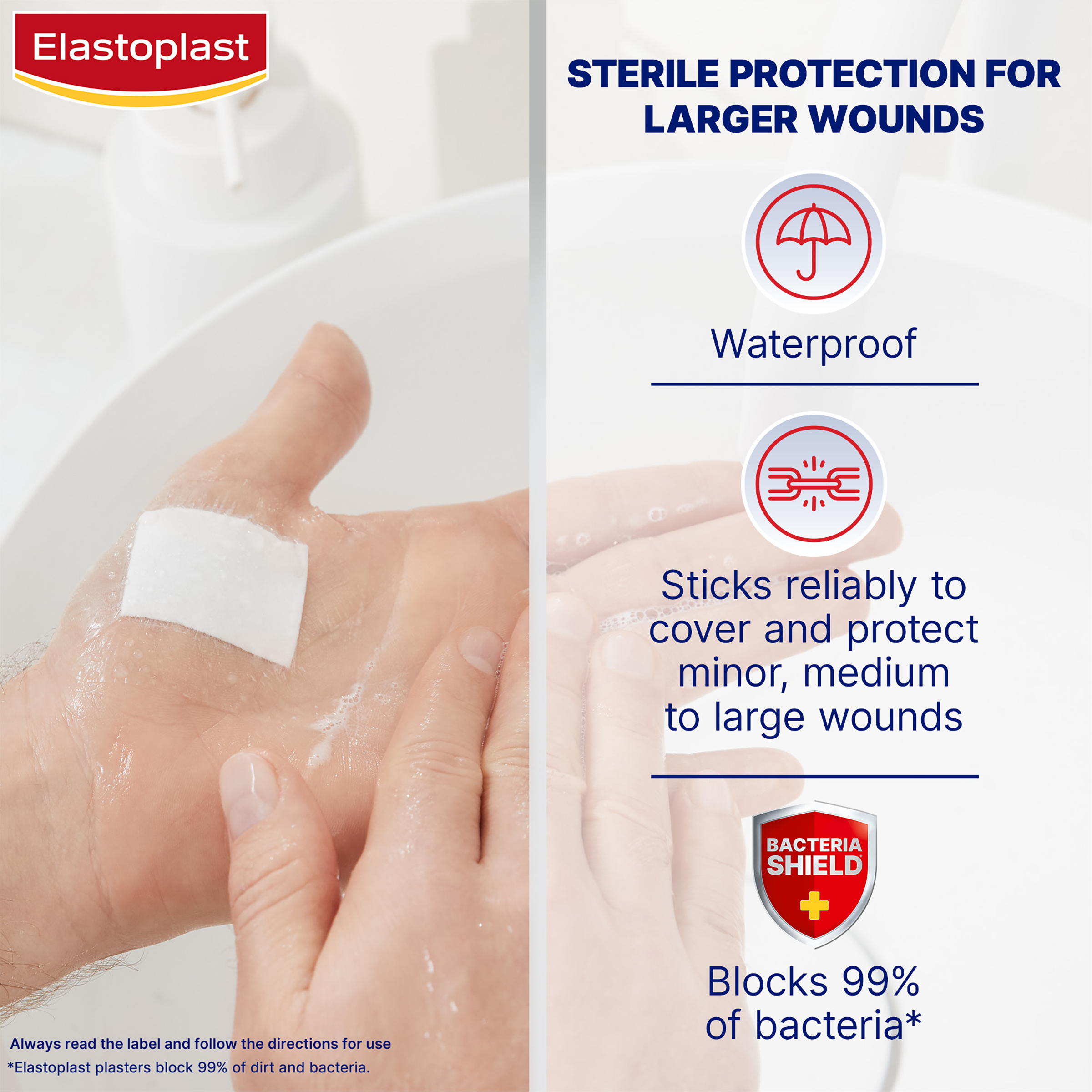 Elastoplast Aqua Protect XL Waterproof Dressing 6 X 7cm - 5 strips - Image 7