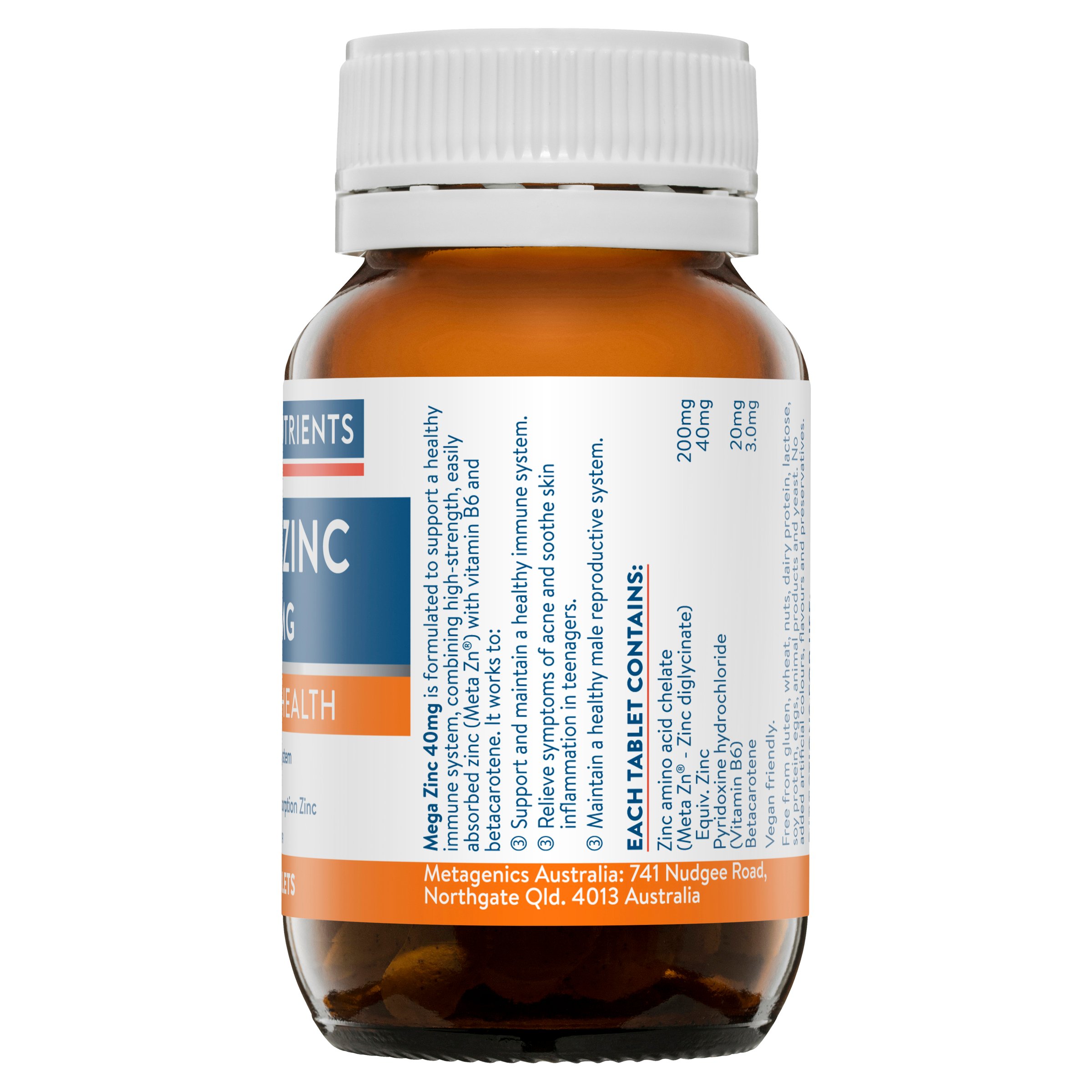 Ethical Nutrients Mega Zinc 40mg - 120 tablets - Image 4
