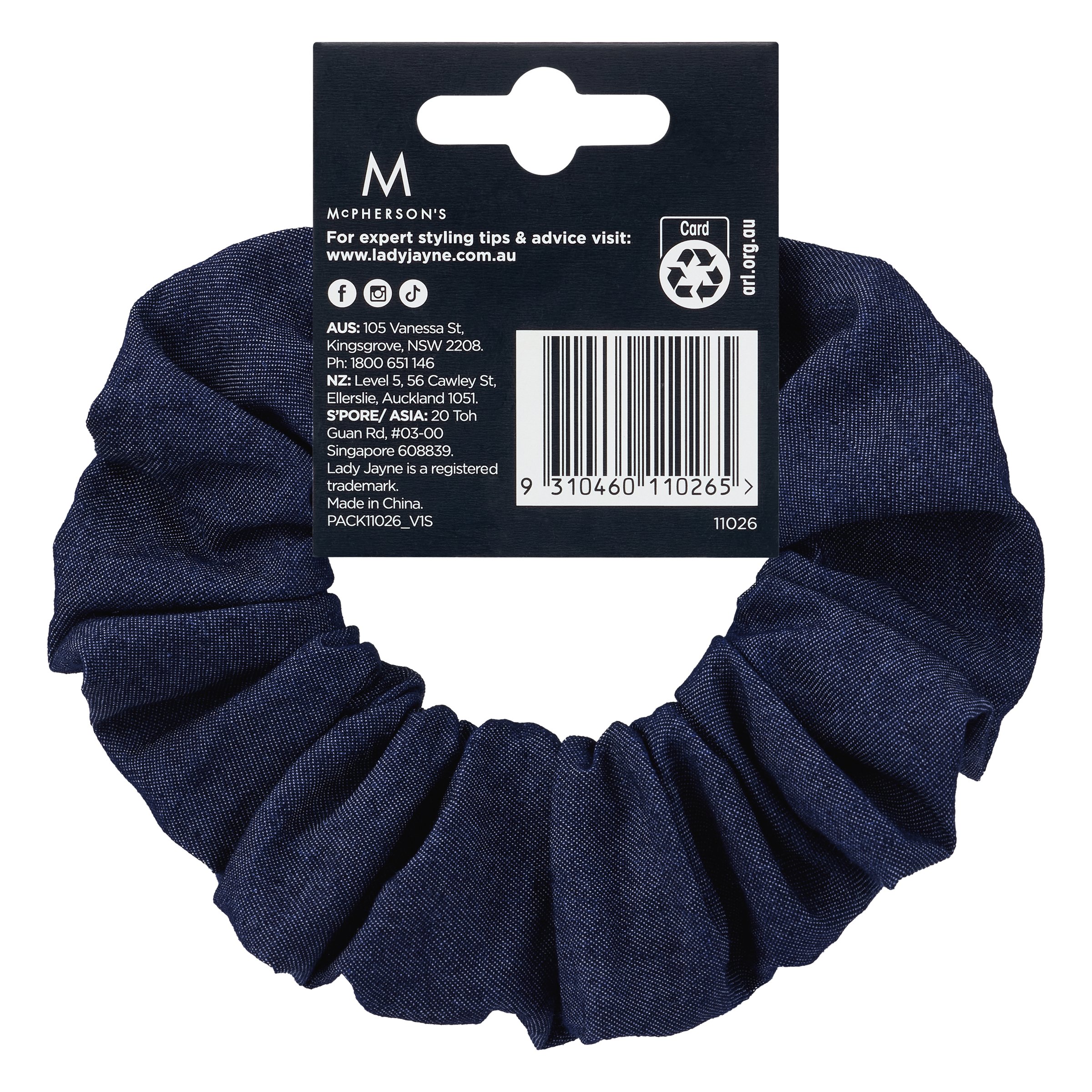 Lady Jayne Satin Scrunchie 1 each - Image 4