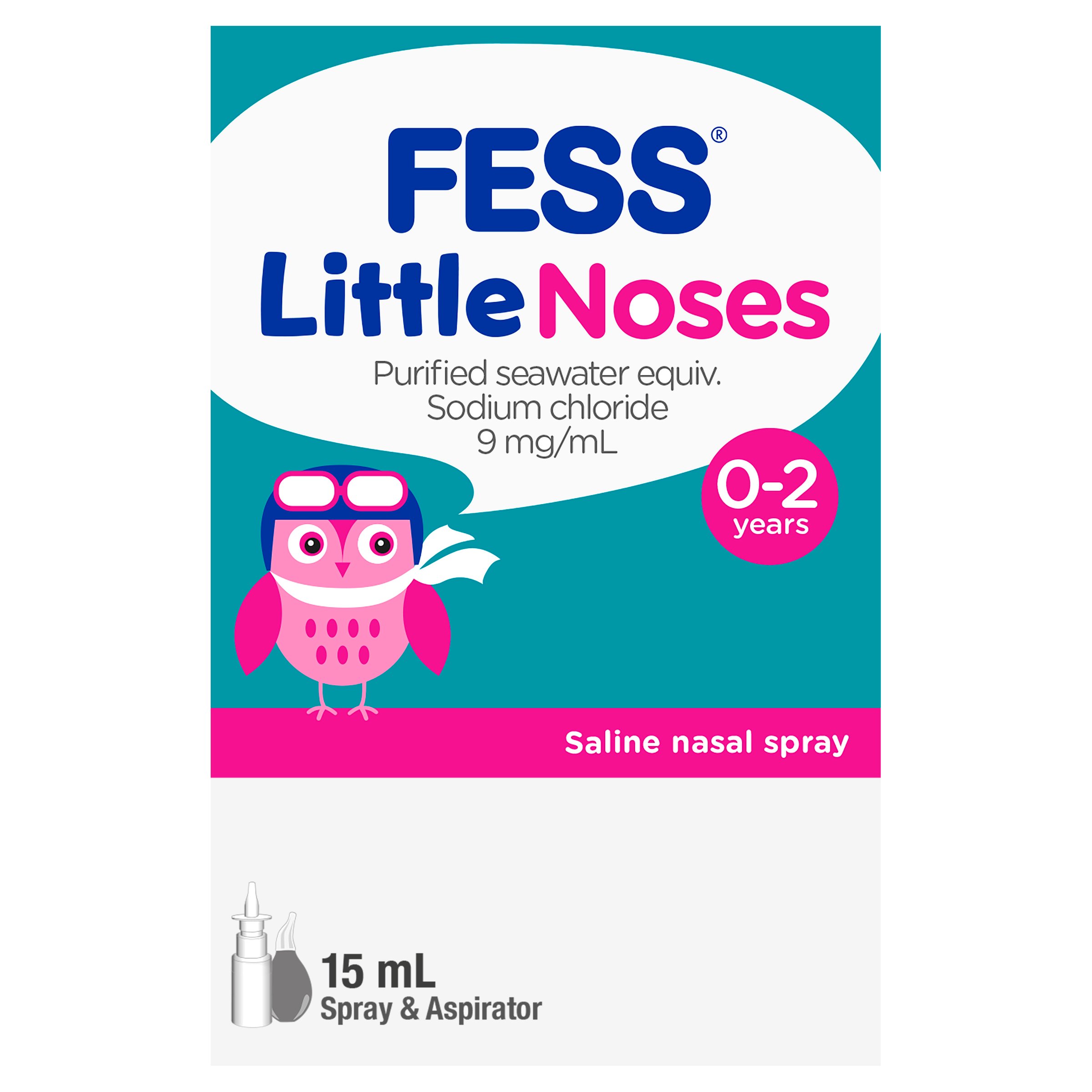 Fess Little Noses Saline Nasal Spray And Aspirator 15ml - Image 13