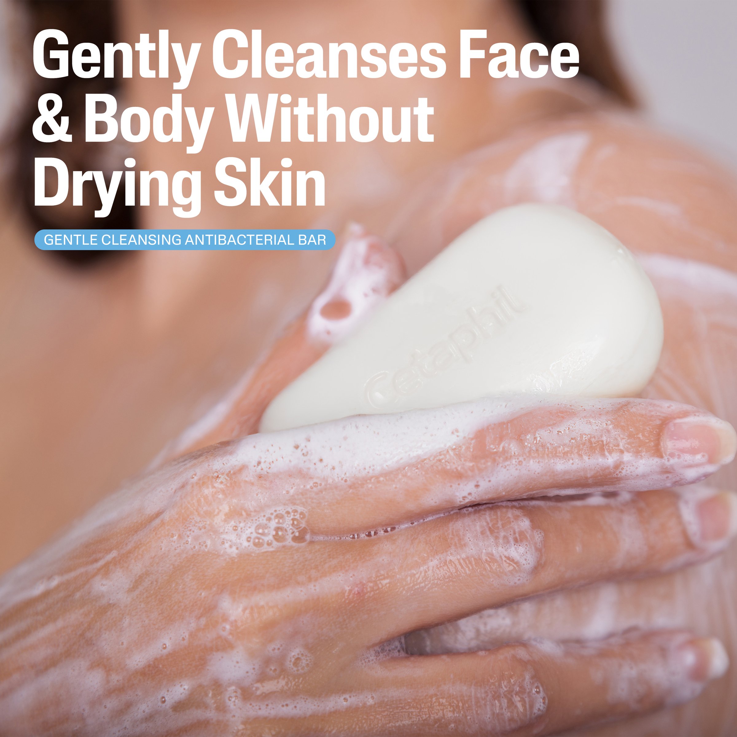 Cetaphil Gentle Cleansing Antibacterial Bar 127g - Image 5