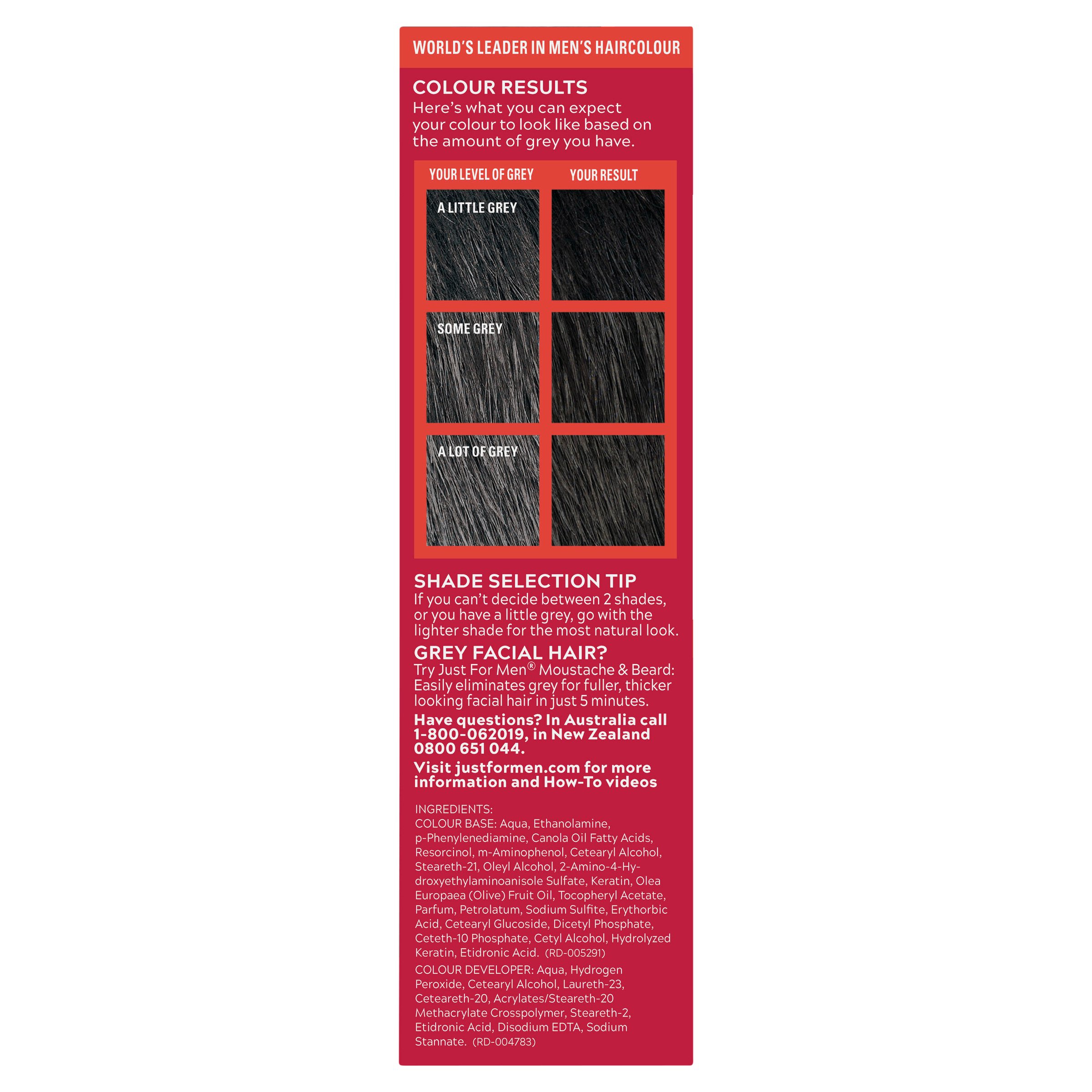 Just For Men Shampoo-In Haircolour Natural Real Black 1 pack - Image 3