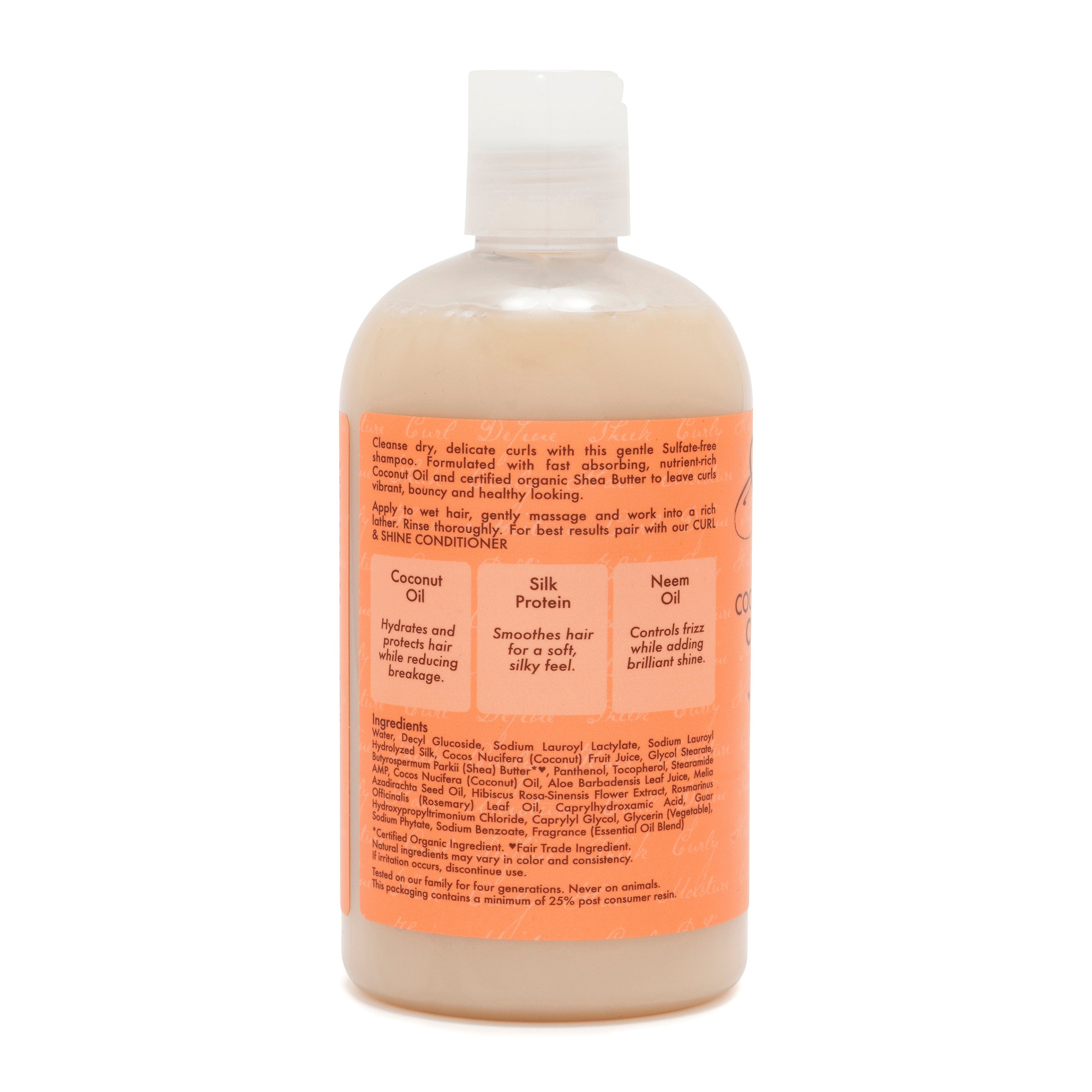 SheaMoisture Coconut & Hibiscus Curl & Shine Shampoo 384ml - Image 2