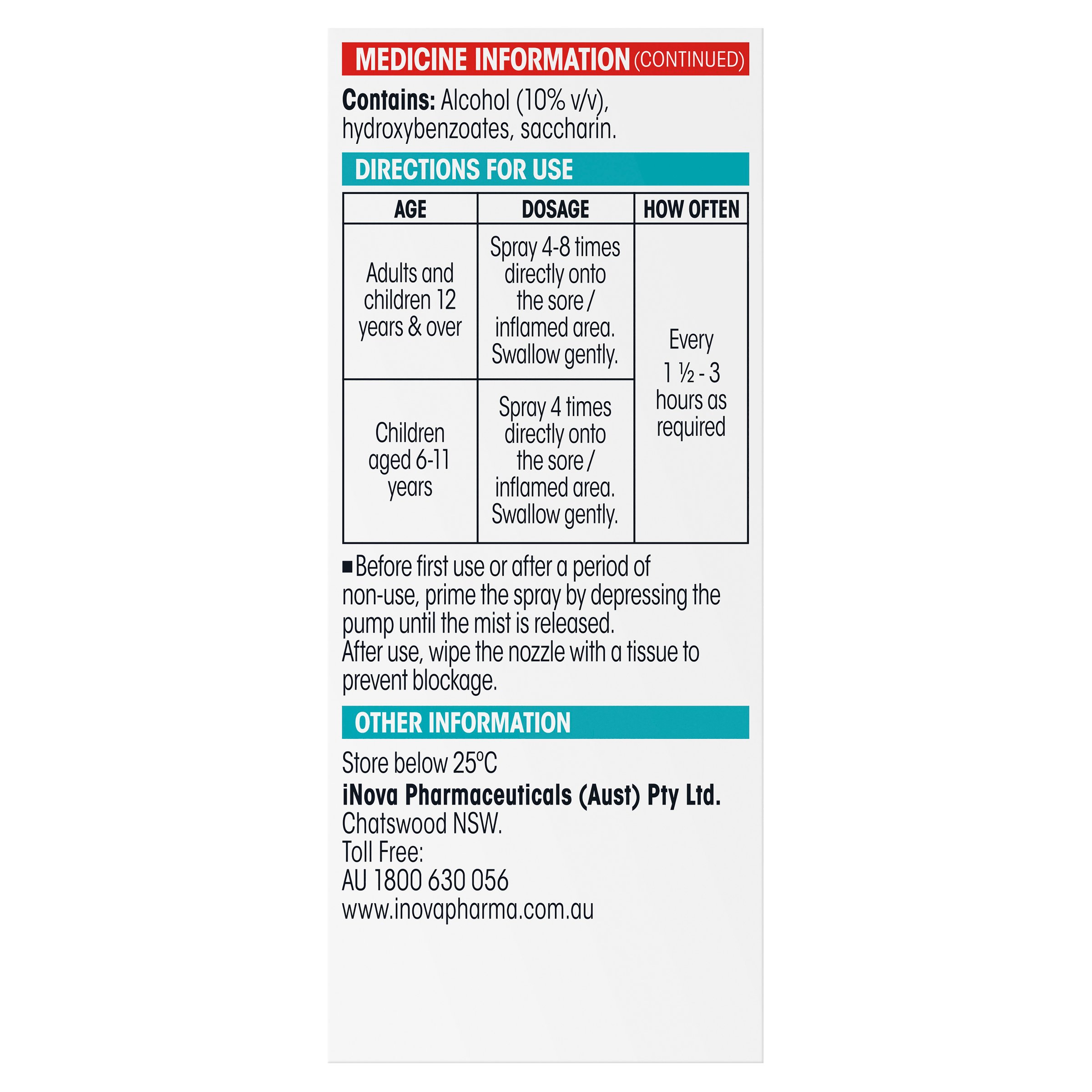 Difflam Sore Throat 176 MD Spray 30ml - Image 4
