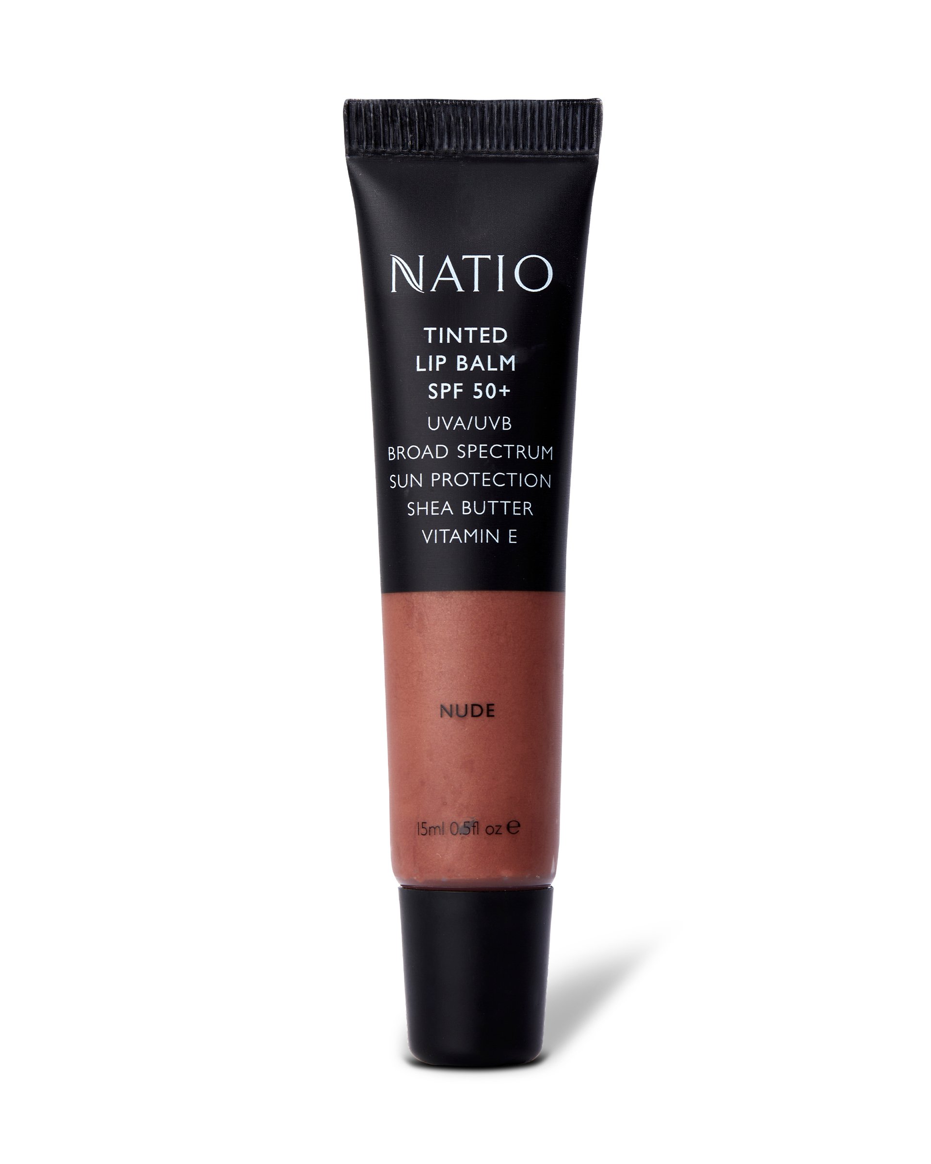 Natio Tinted Lip Balm SPF 50+ Nude 15ml - Image 1
