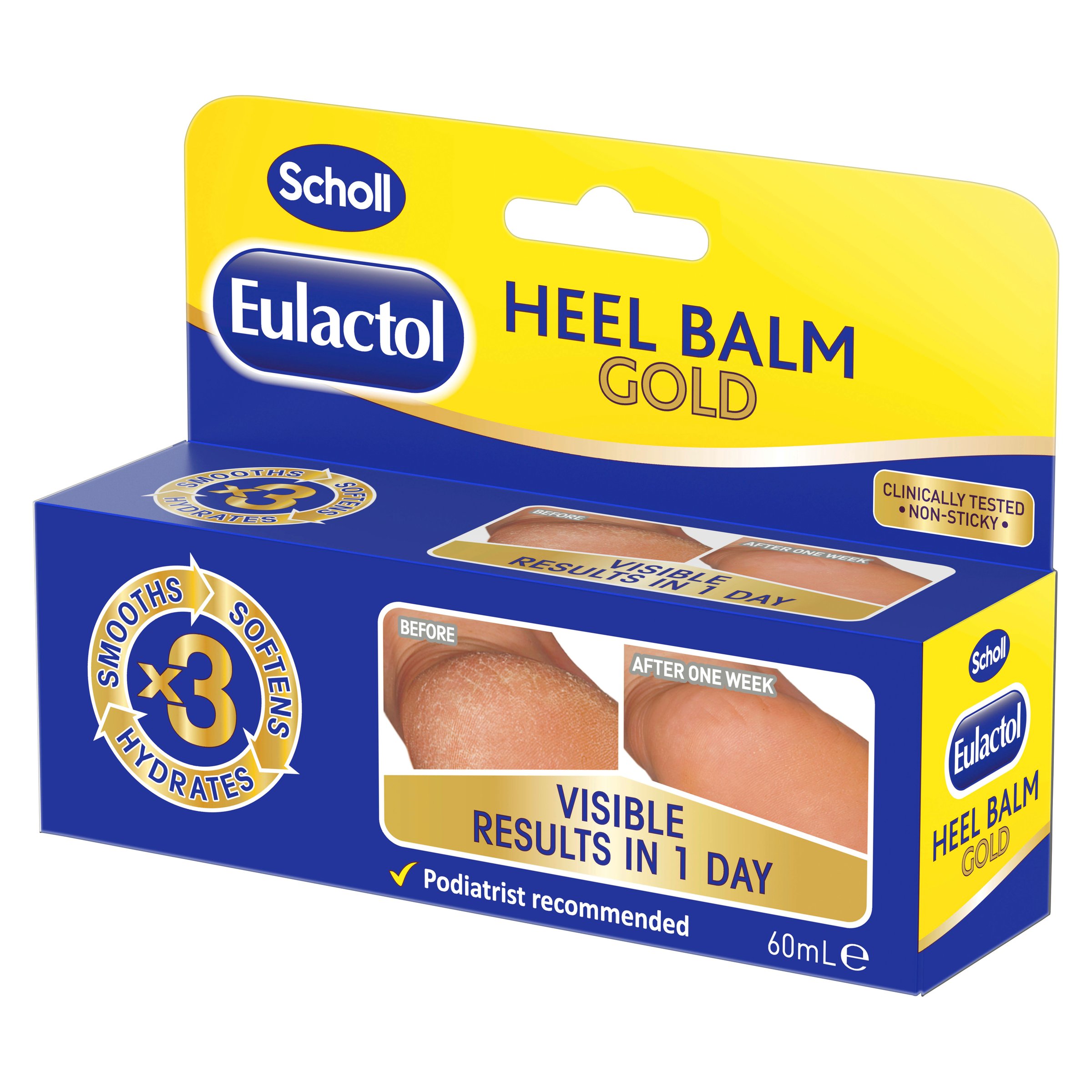 Scholl Eulactol Heel Balm Gold 60ml - Image 8