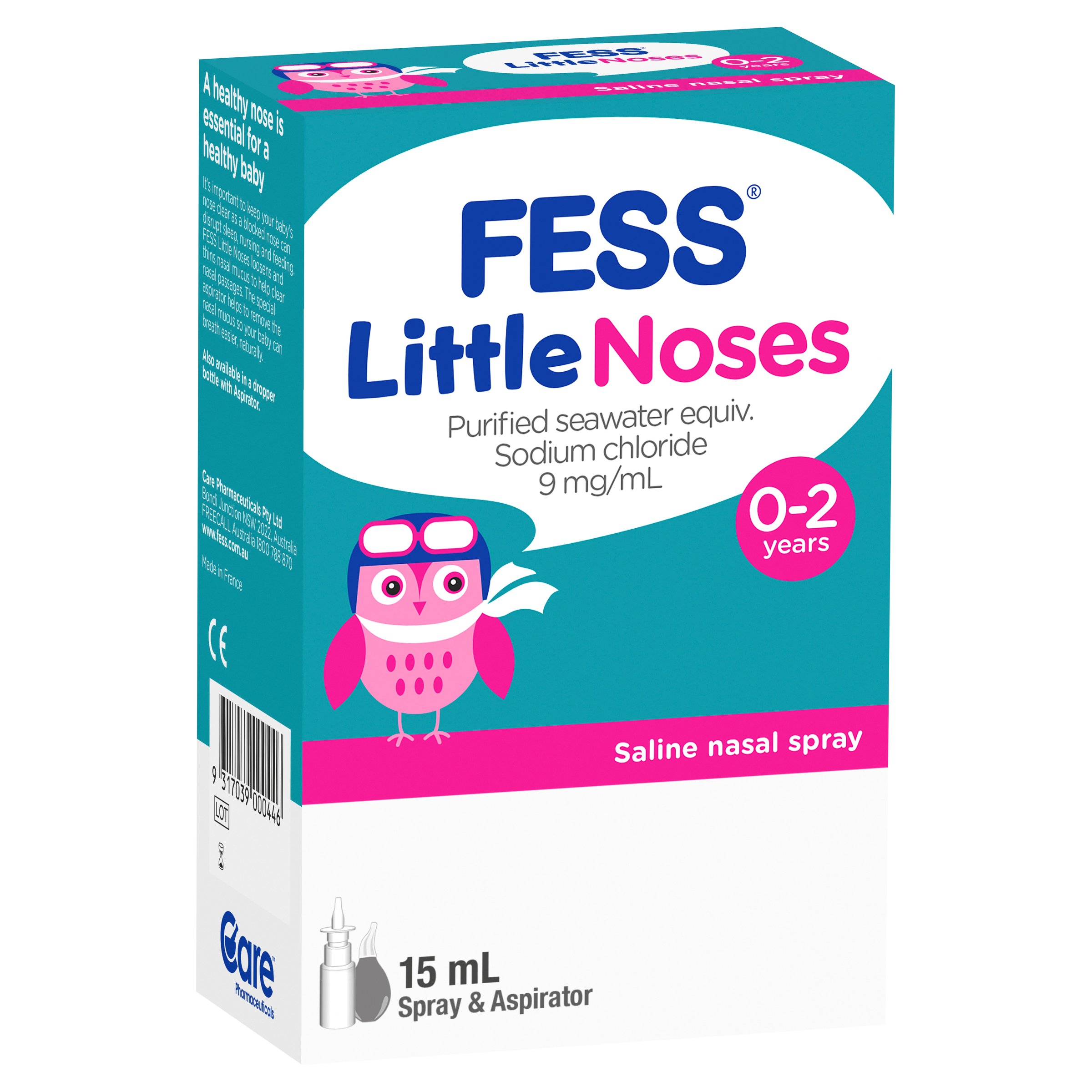 Fess Little Noses Saline Nasal Spray And Aspirator 15ml - Image 12