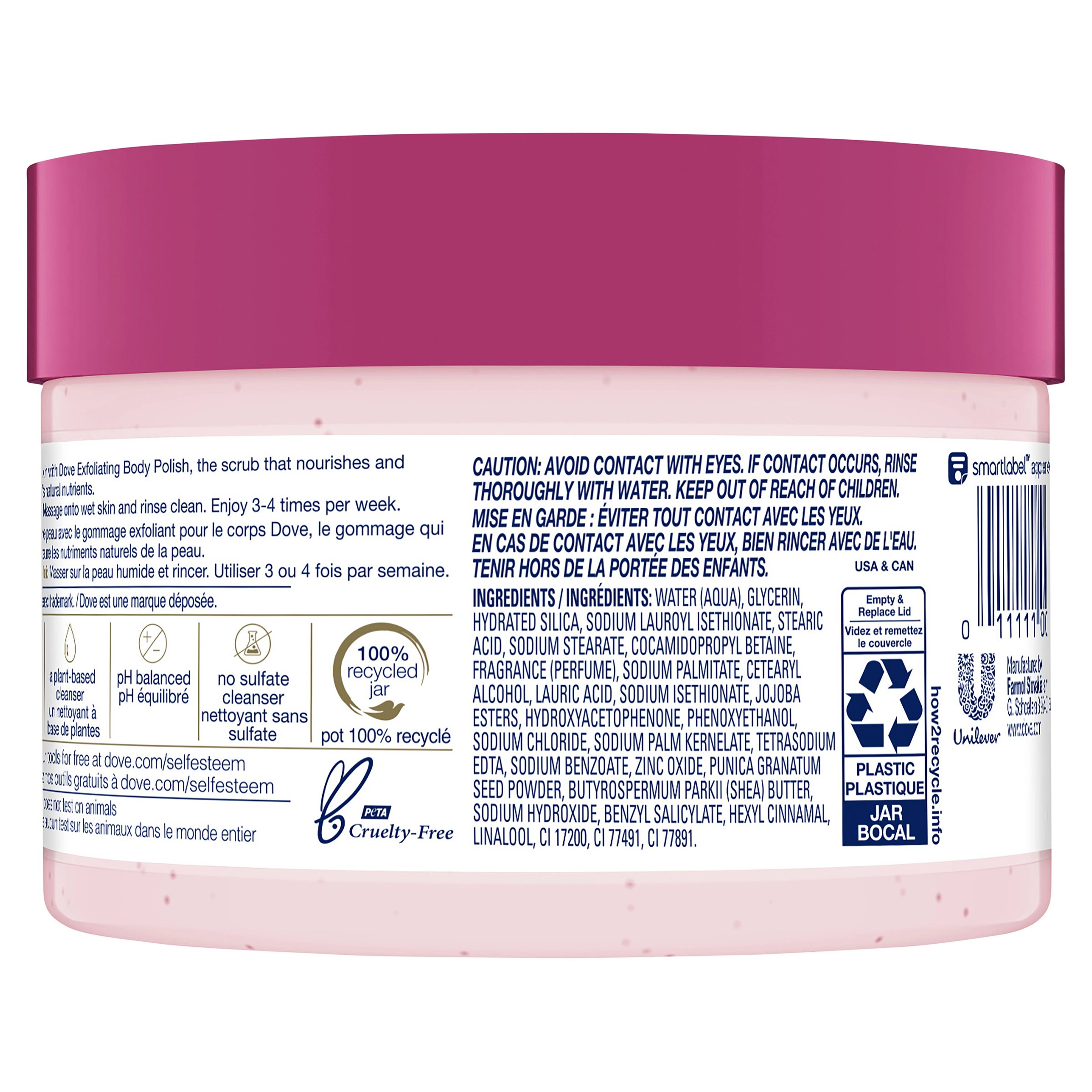 Dove Exfoliating Body Polish Pomegranate And Shea Butter 298g - Image 2