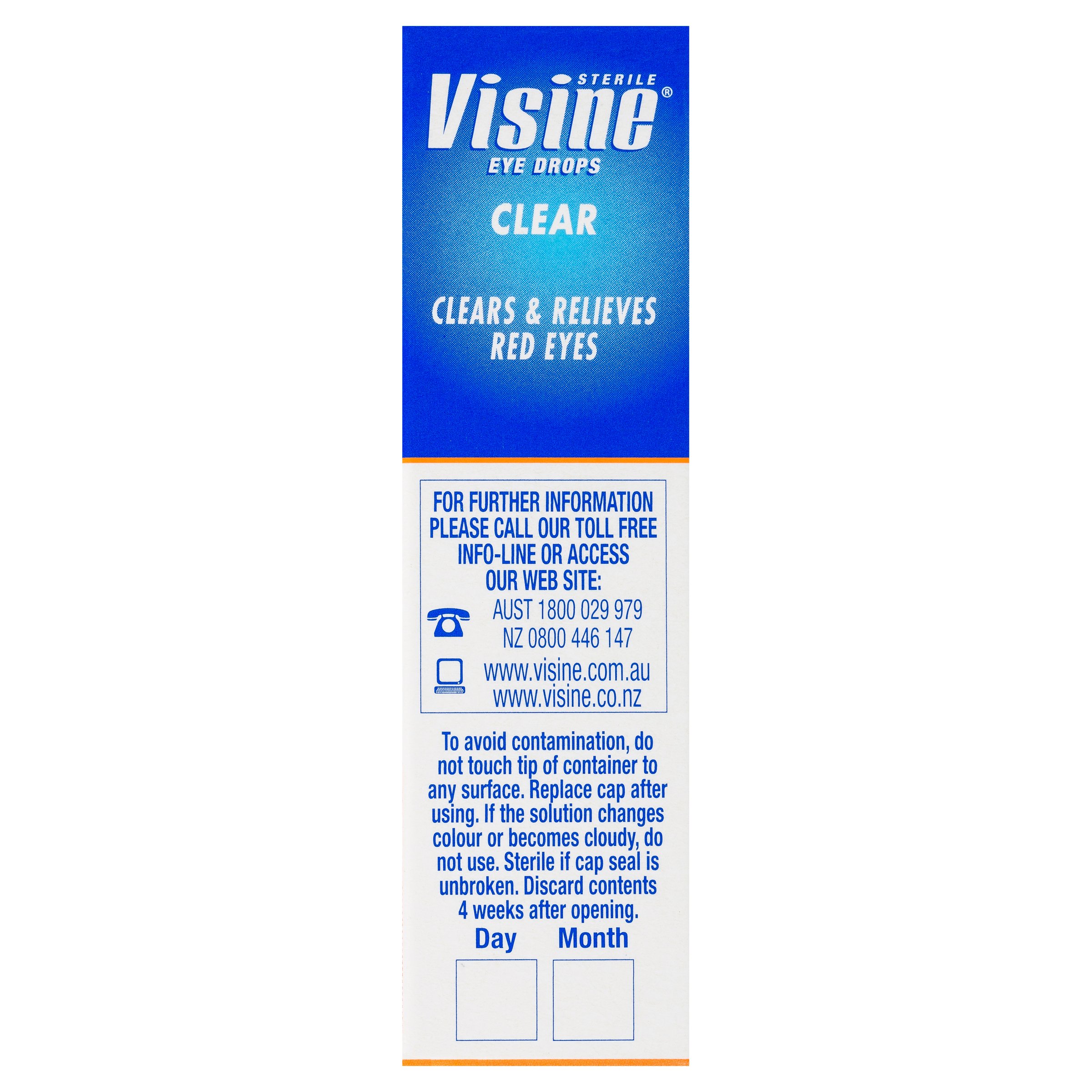 Visine Eye Drops Clear 0.05% - 15ml - Image 4