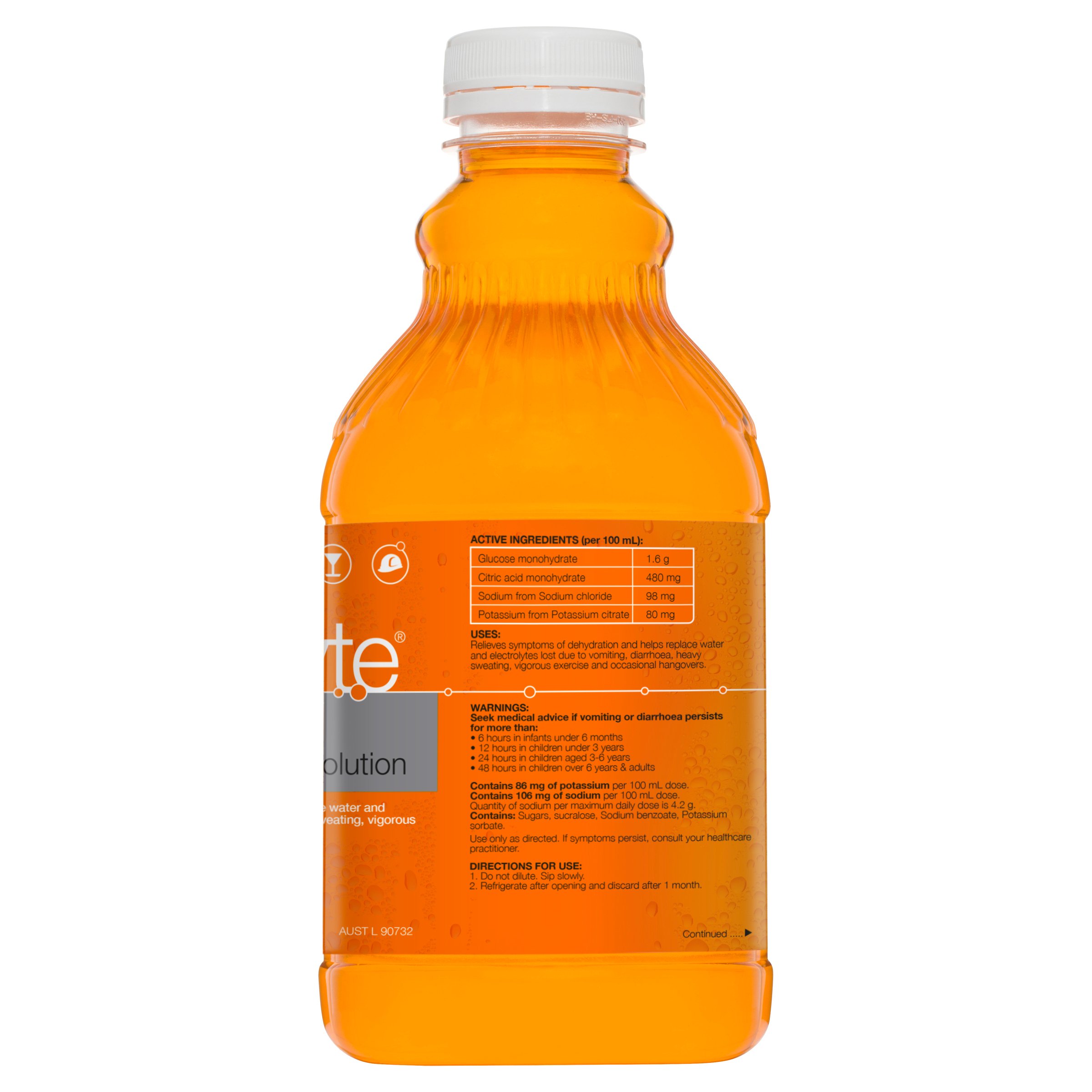 Hydralyte Ready to Use Liquid Orange Flavoured 1 litre - Image 3