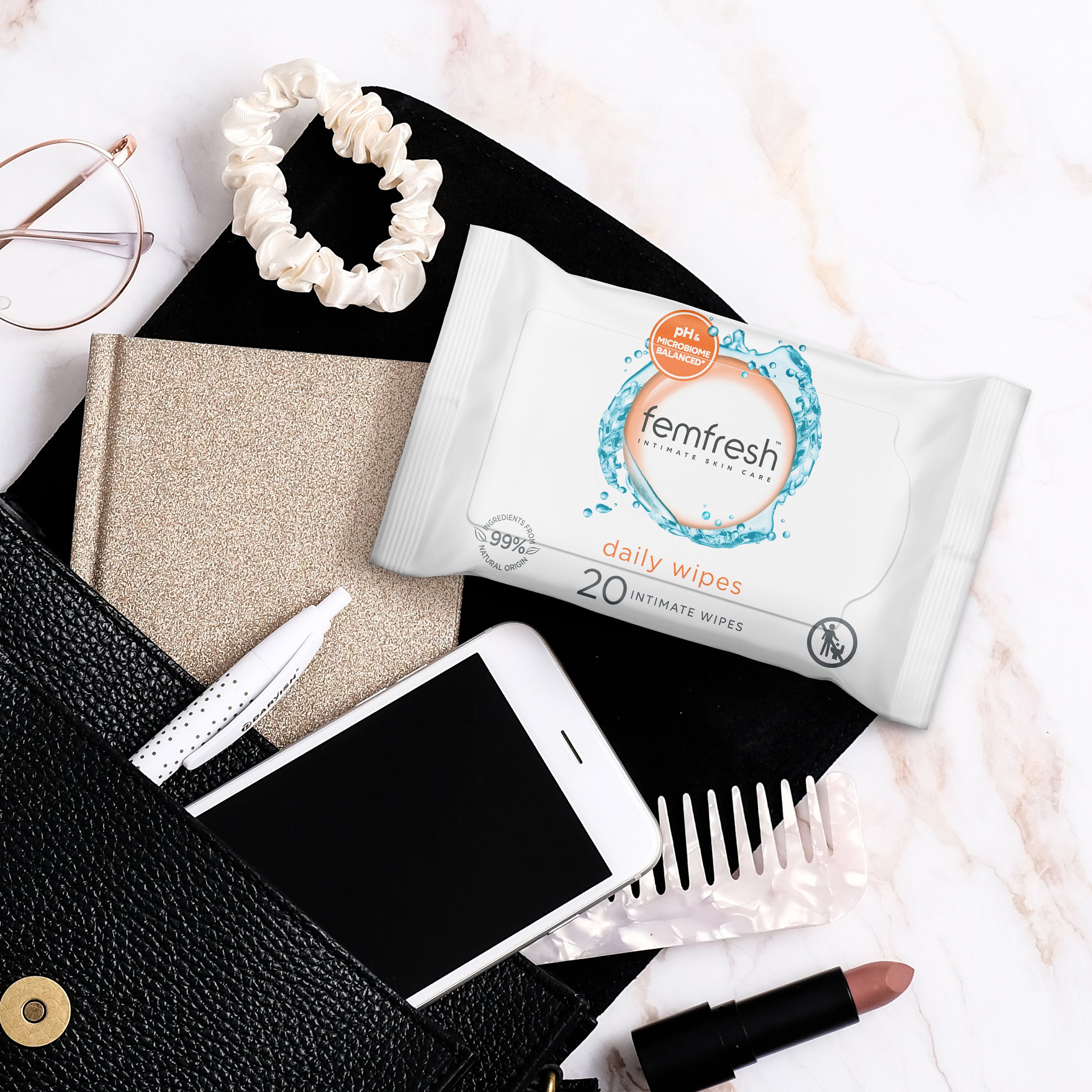 Femfresh Intimate Hygiene Cleansing Wipes 20 pack - Image 9