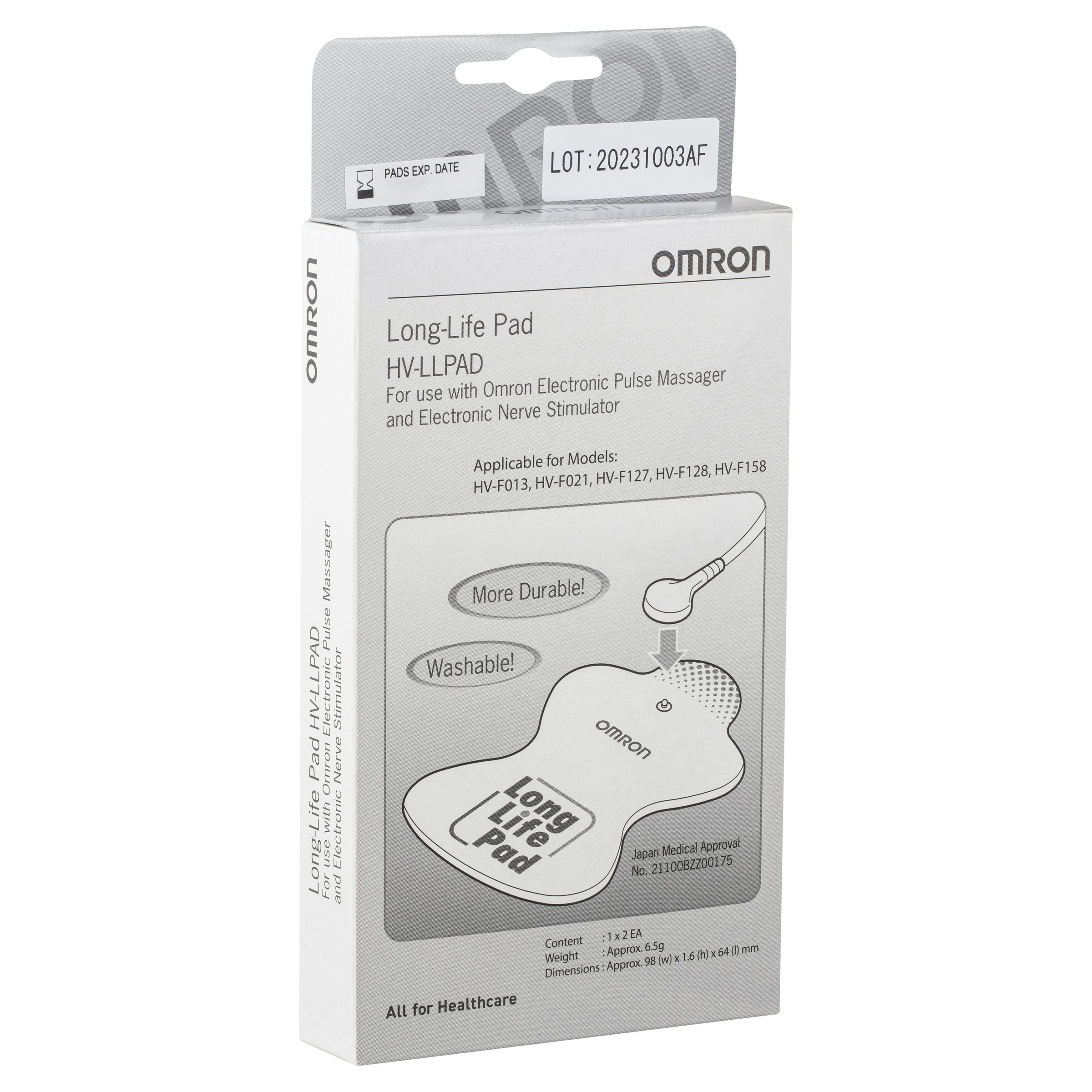 Omron Tens Therapy Device Pad Long 1 Each - Image 8
