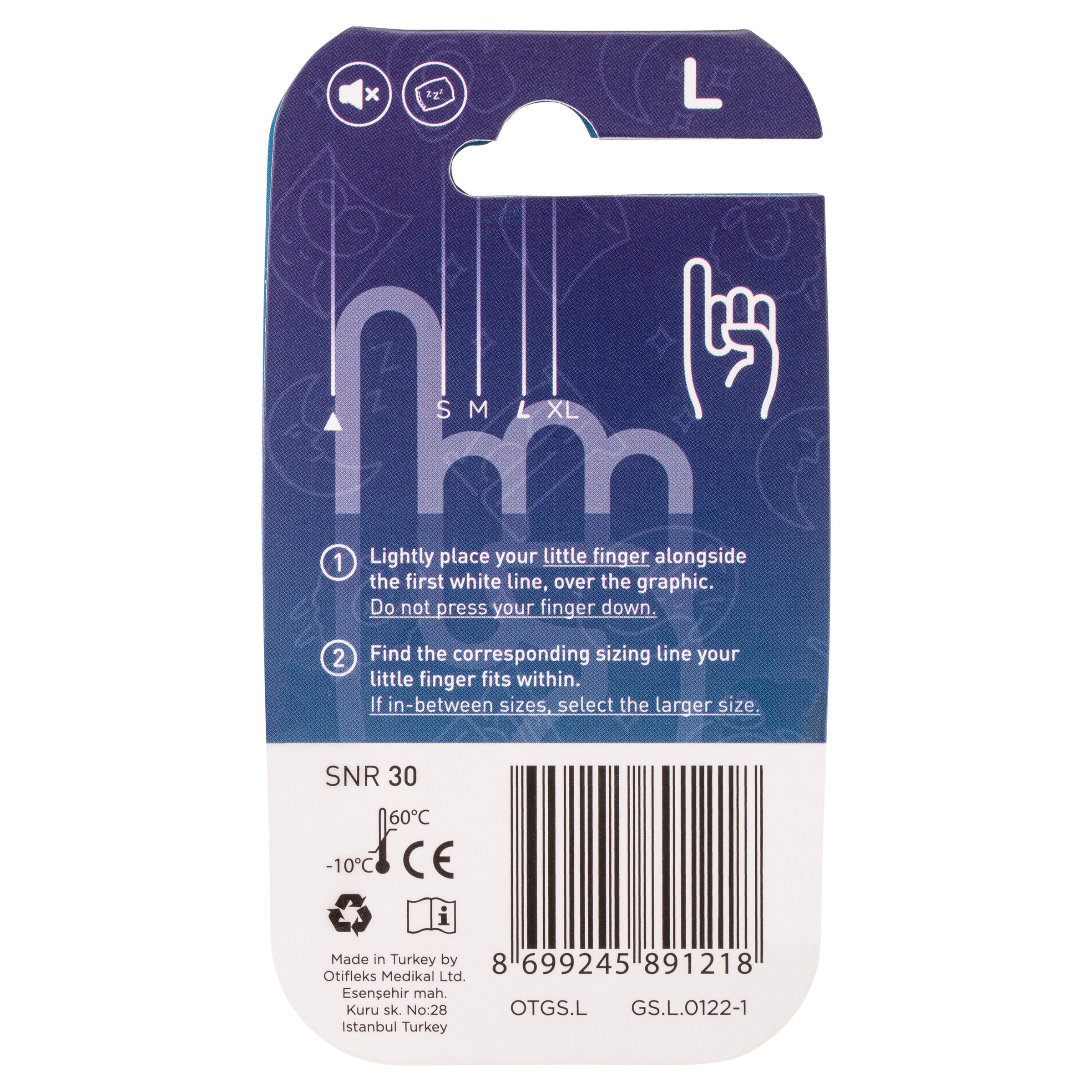 Otifleks Invisible Good Sleep Earplugs Large 1 pair - Image 2