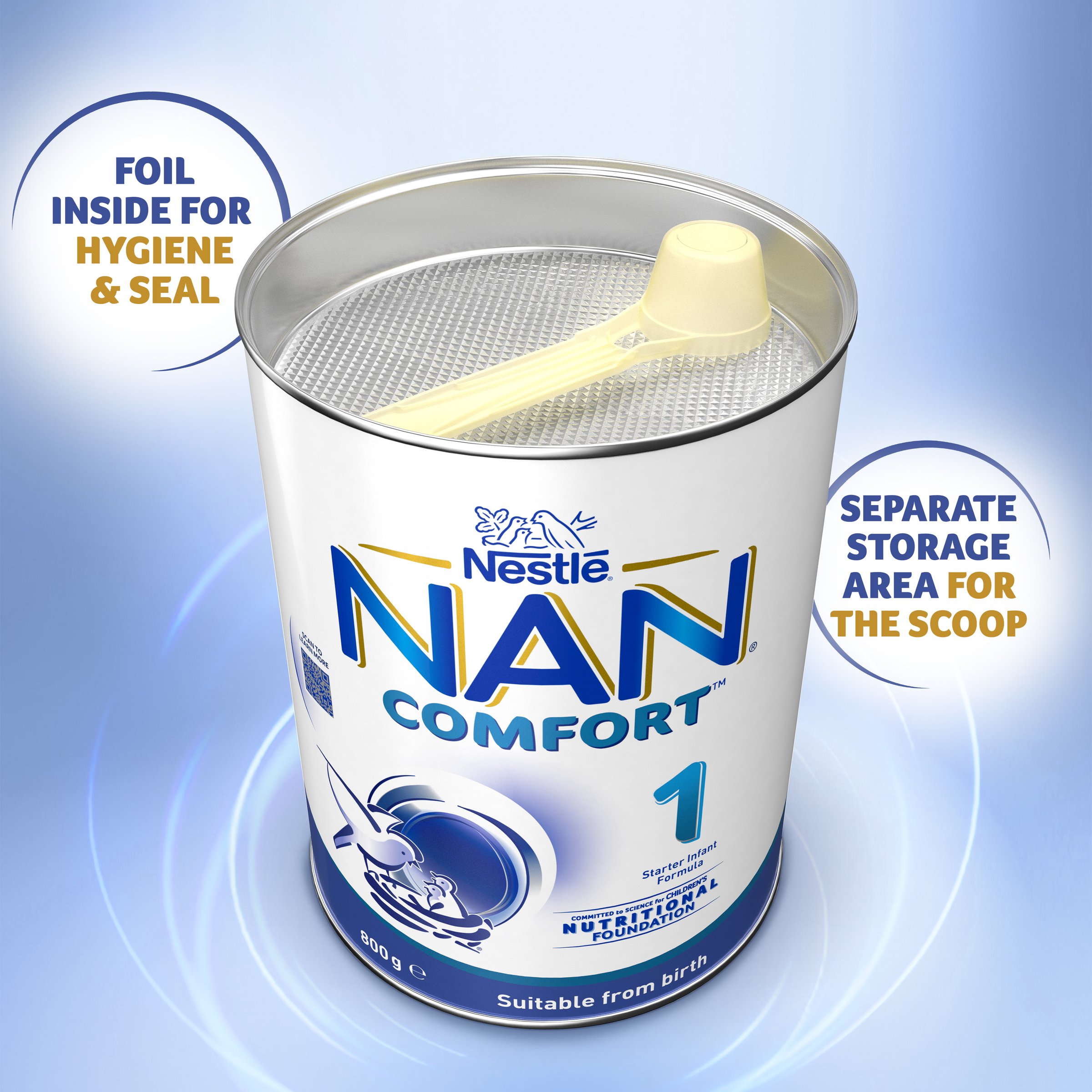 Nestle NAN Comfort Stage 1 - 800g - Image 4