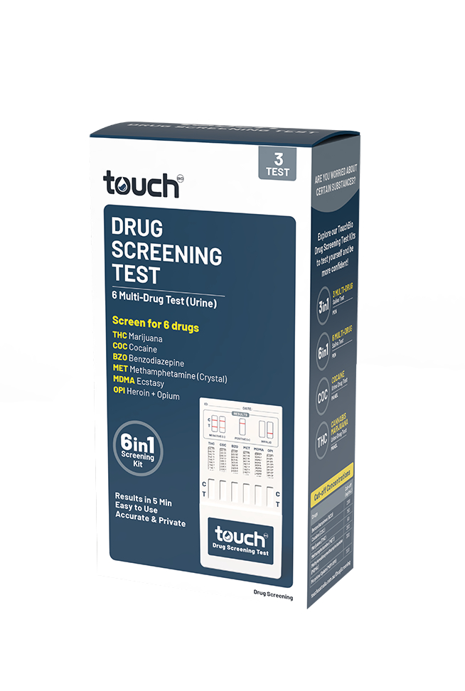 TouchBio 6 Multi-Drug Test (Urine) 3 pack - Image 2