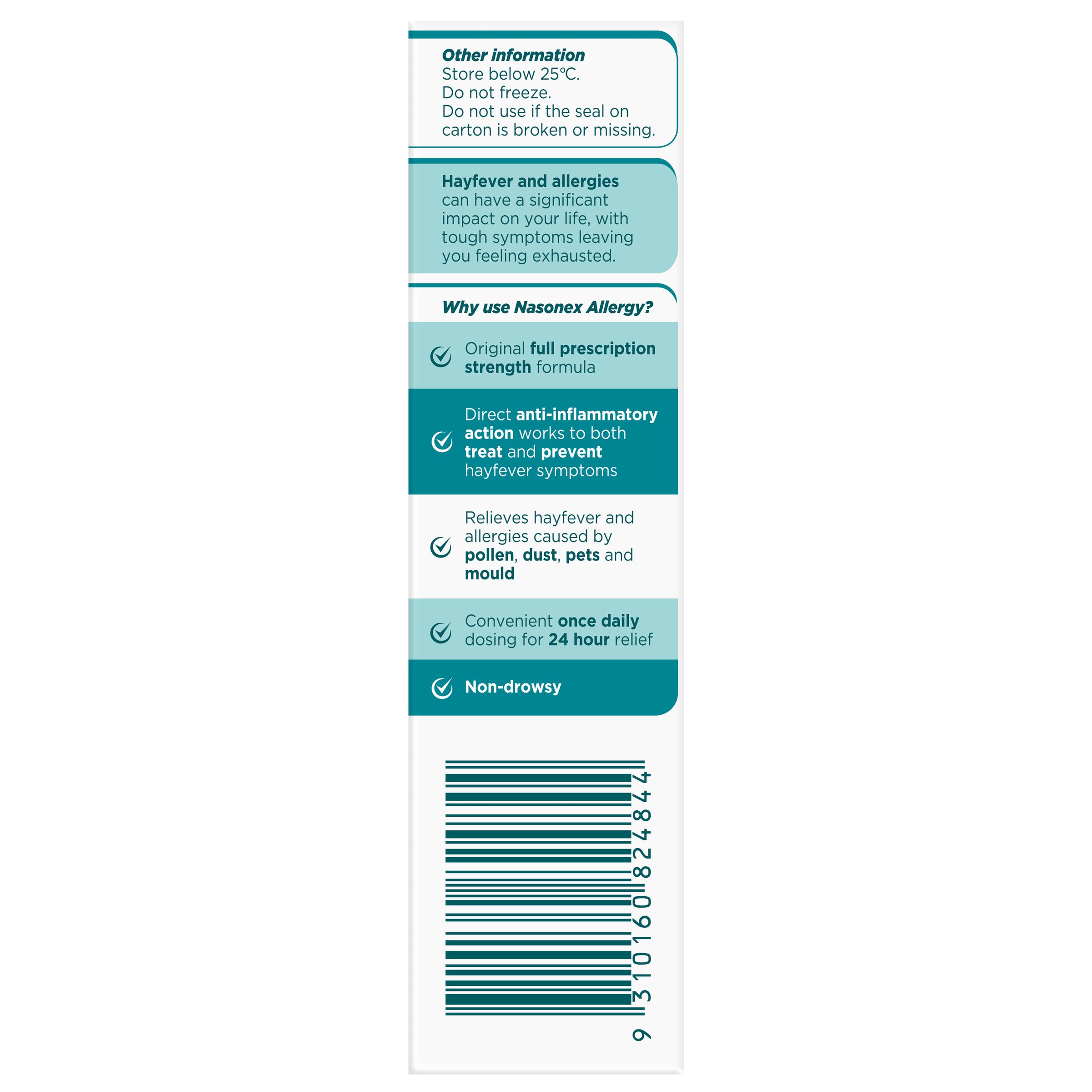 Nasonex Allergy Spray 140 doses - Image 2