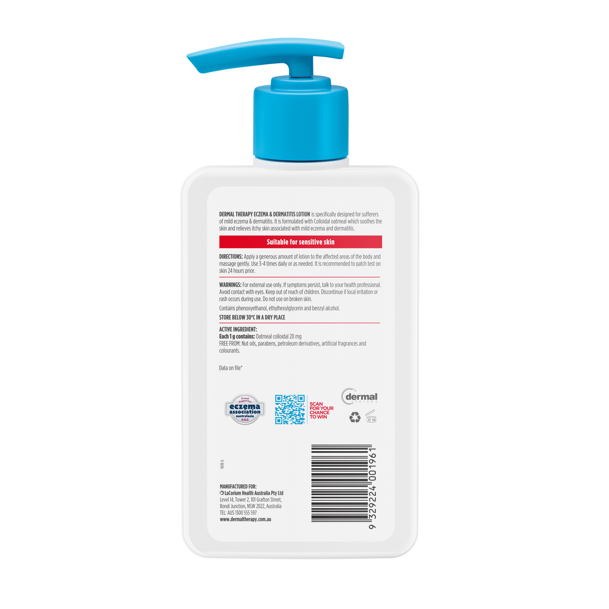 Dermal Therapy Eczema Moisturising Lotion 250ml - Image 2