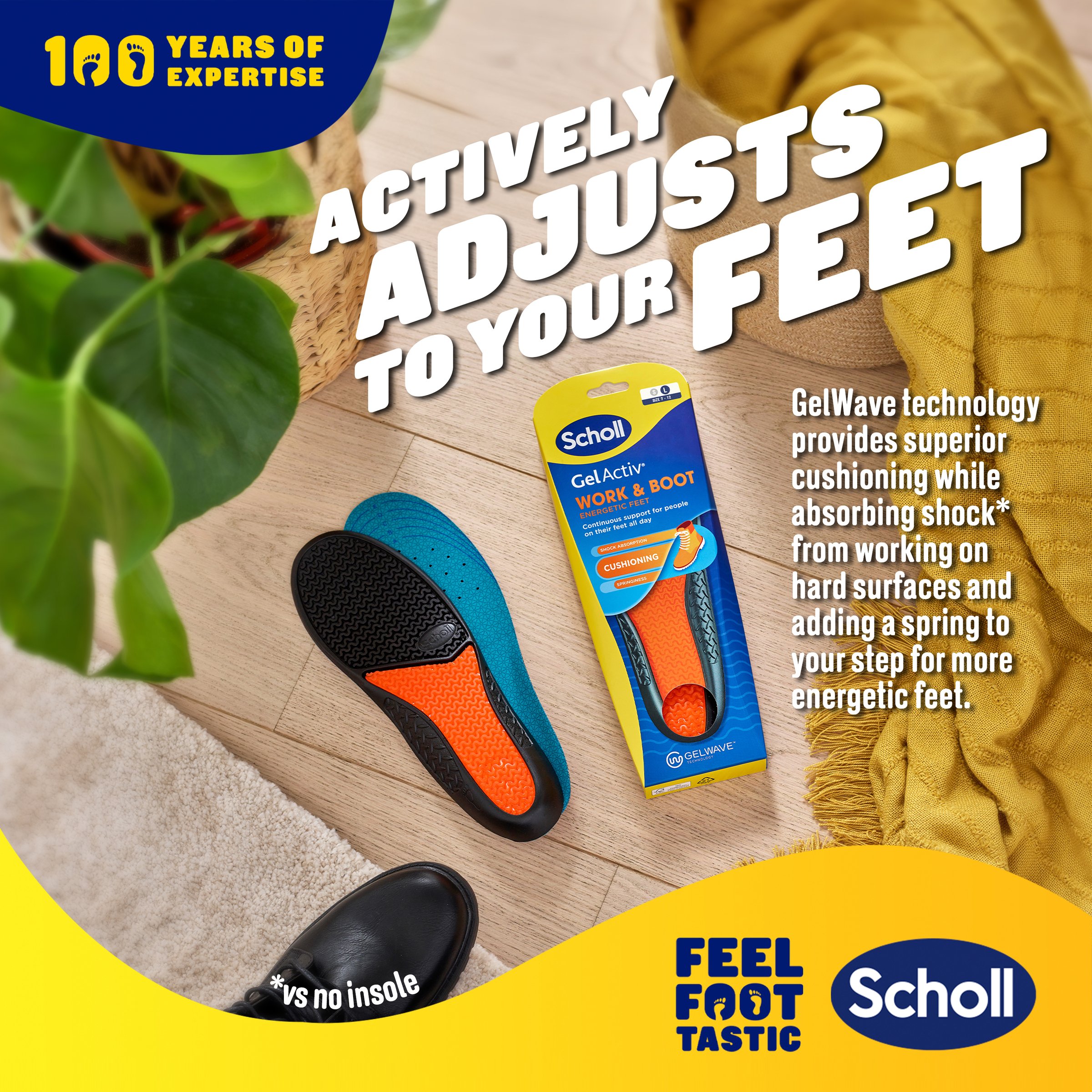 Dr.Scholl's Gel Activ Insole Work & Boot Large 1 each - Image 12