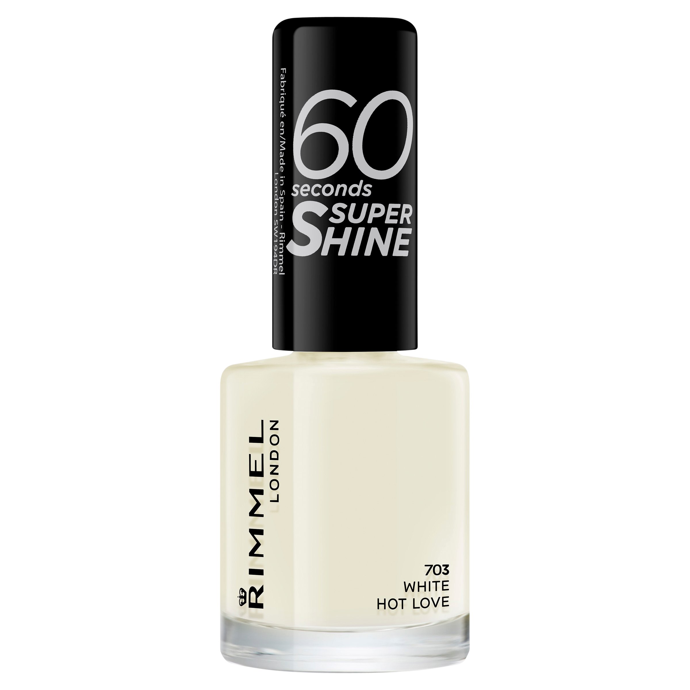 Rimmel 60 Seconds Nail Polish By Rita Ora 703 White Hot Love 1 each - Image 2