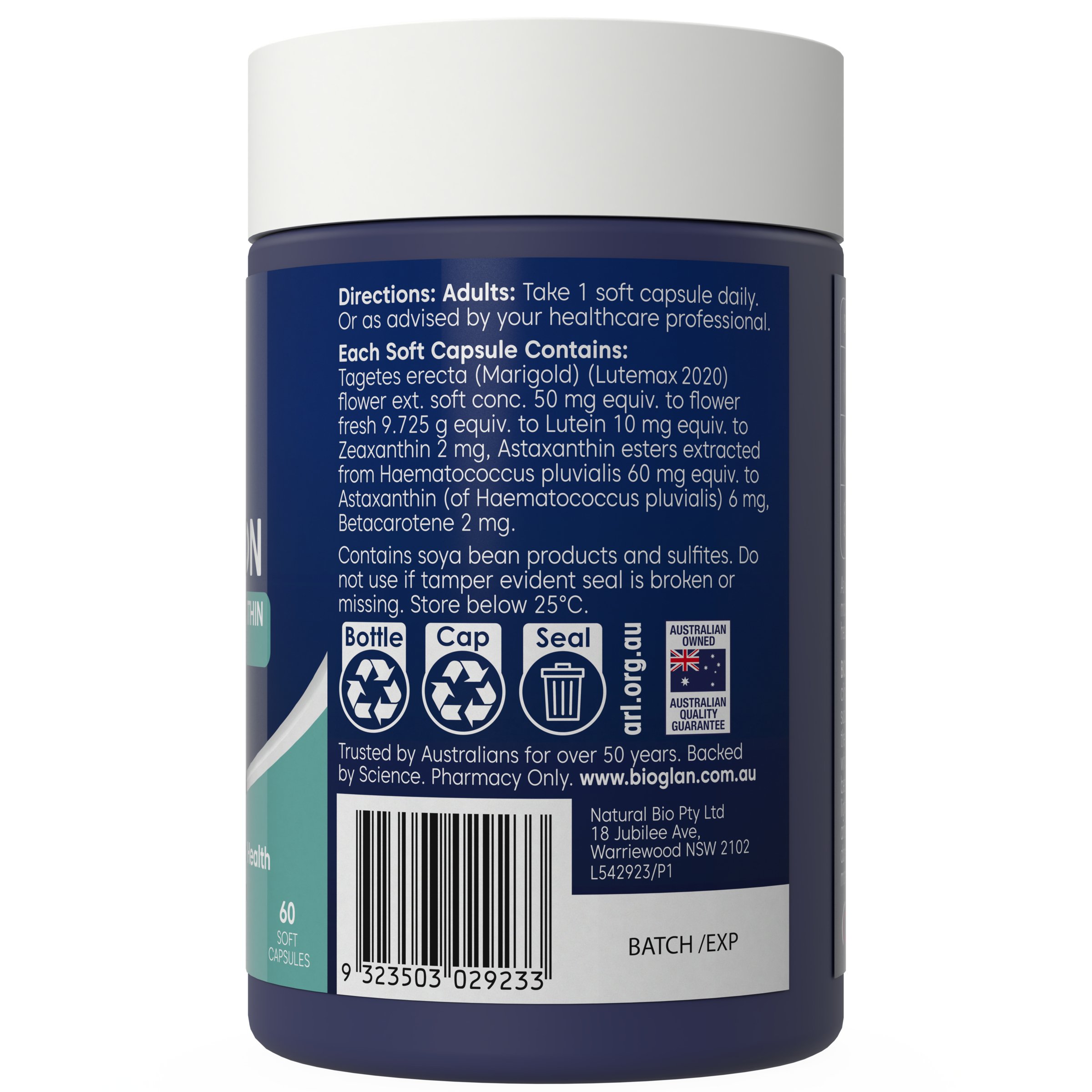 Bioglan Healthy Eyes & Vision 60 capsules - Image 3