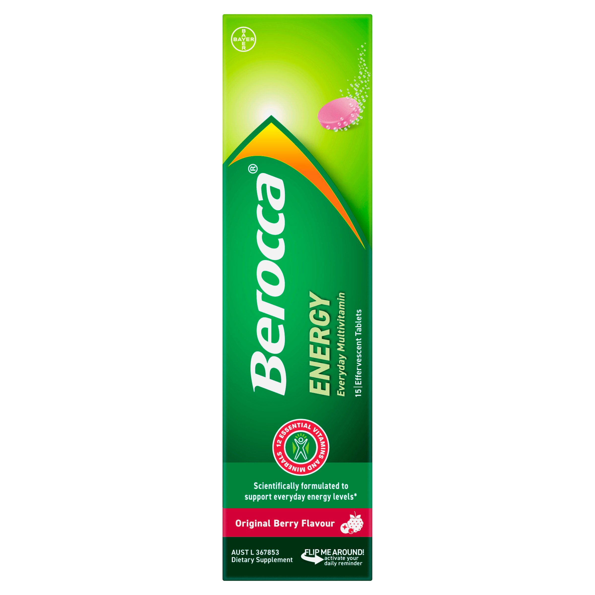 Berocca Energy Original Berry 15 tablets - Image 2