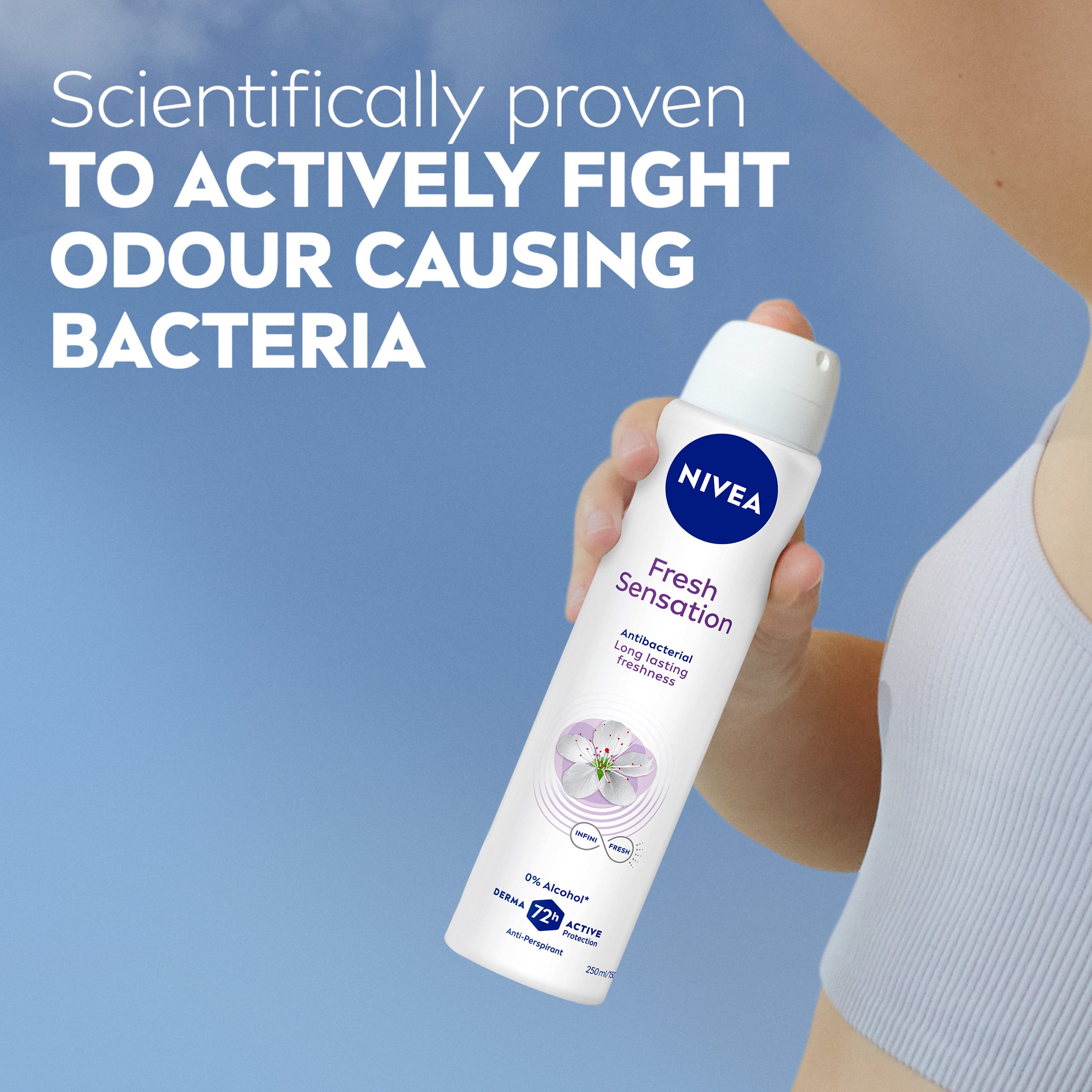 Nivea Fresh Sensation 72HR Aerosol 250ml - Image 3