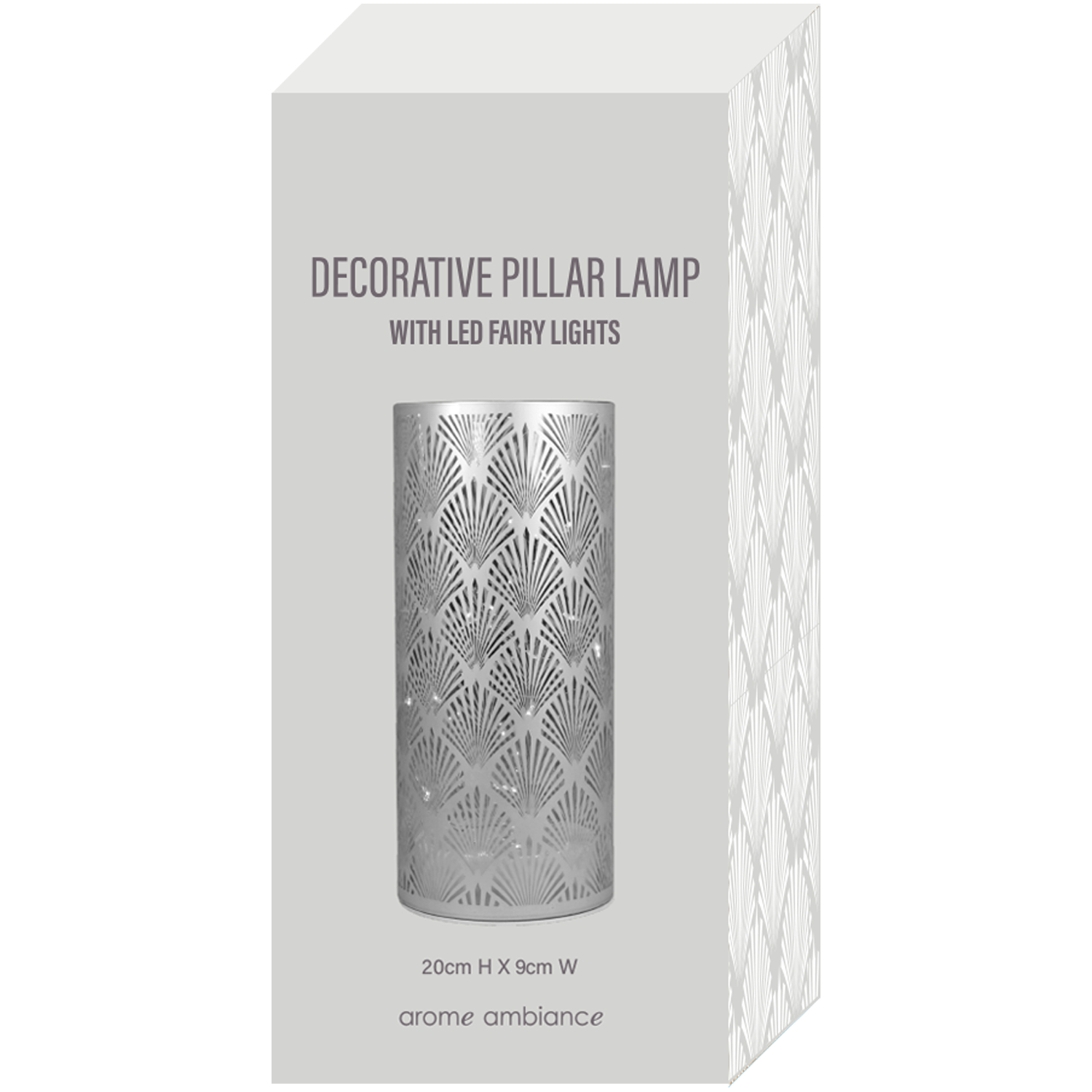 Arome Ambiance Decorative Lamp Ash Grey 20cm 1 each - Image 1