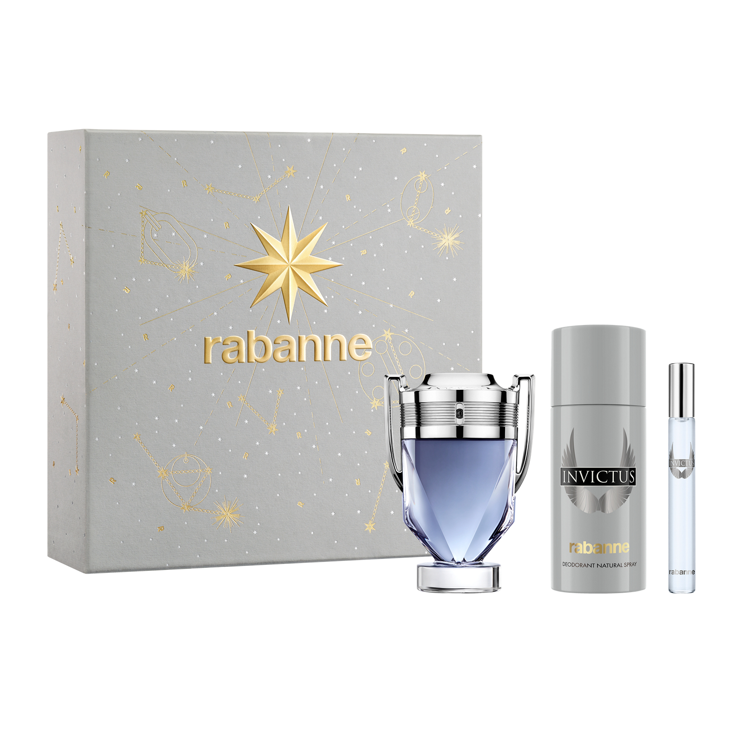 Rabanne Invictus EDT 100ml Gift Set 3 piece - Image 2