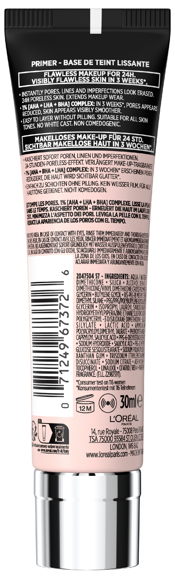 L'Oreal Paris Prime Lab 24 Hr Pore Minimiser 1 each - Image 2