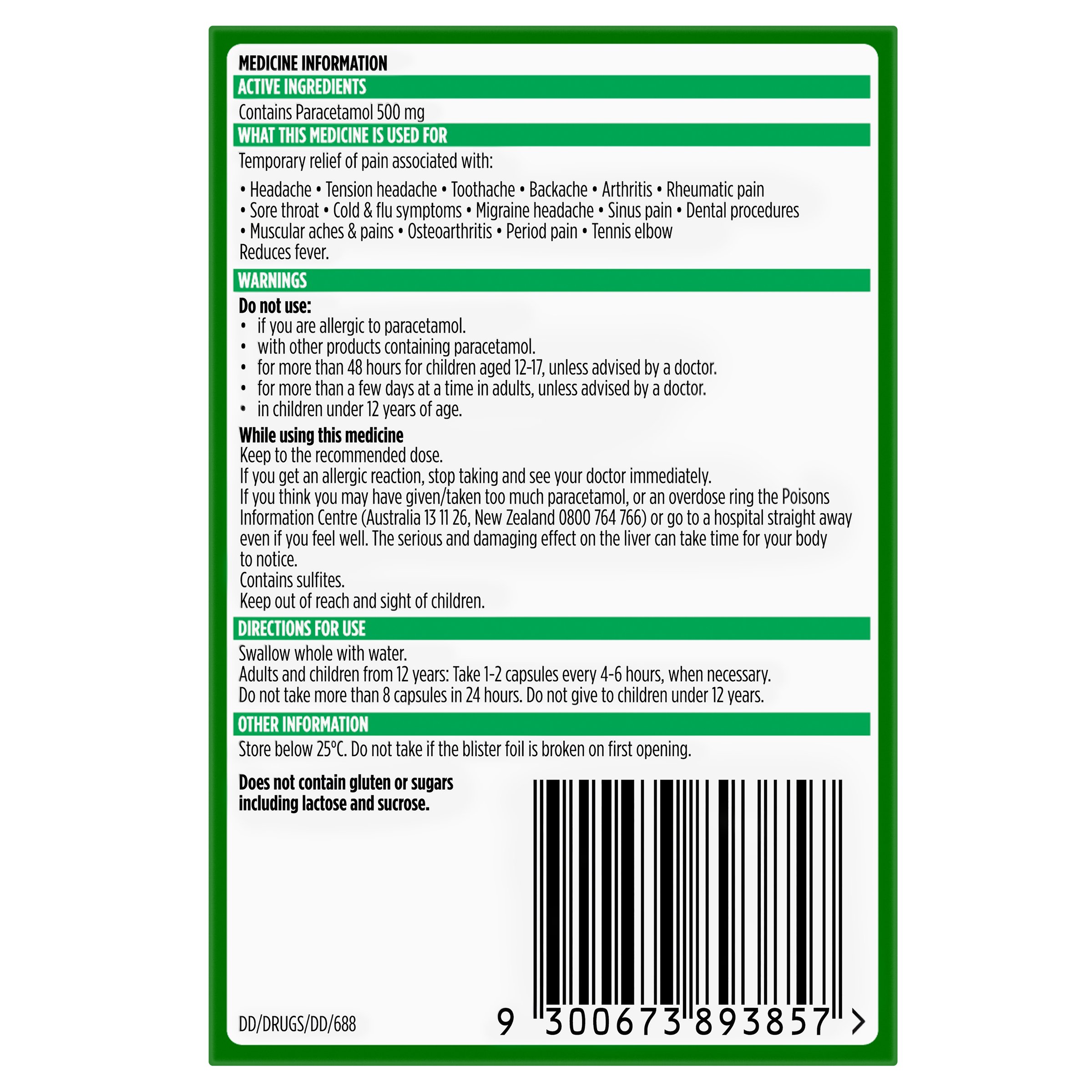 Panadol Liquid 48 capsules - Image 2