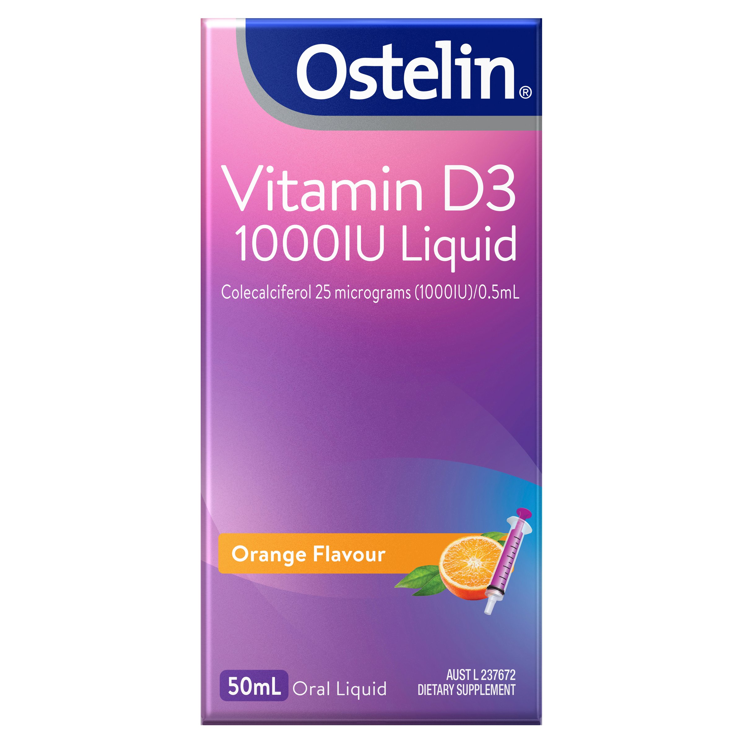 Ostelin Vitamin D3 1000IU Liquid 50ml - Image 1