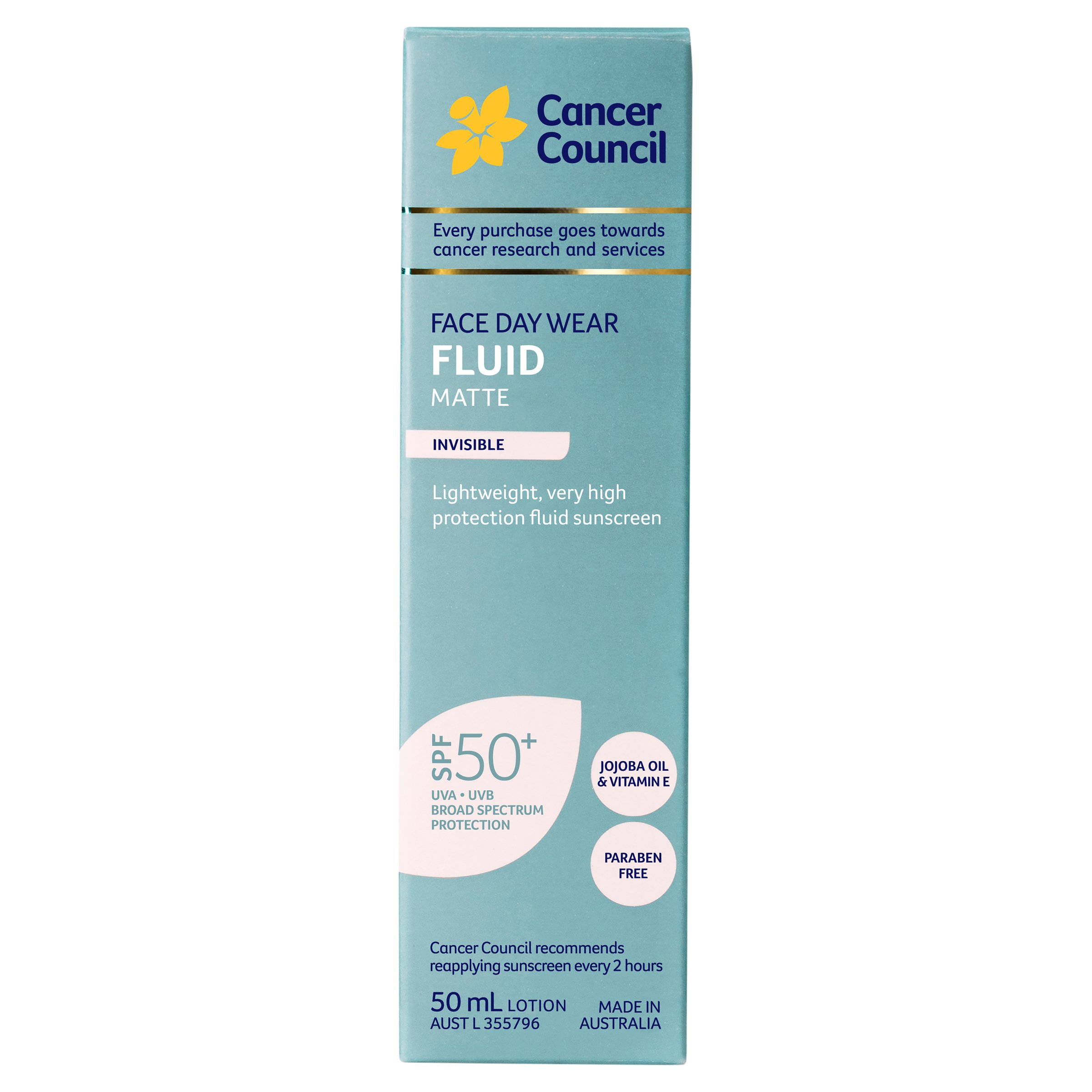 Cancer Council Fluid Matte Invisible SPF50+ - 50ml - Image 5