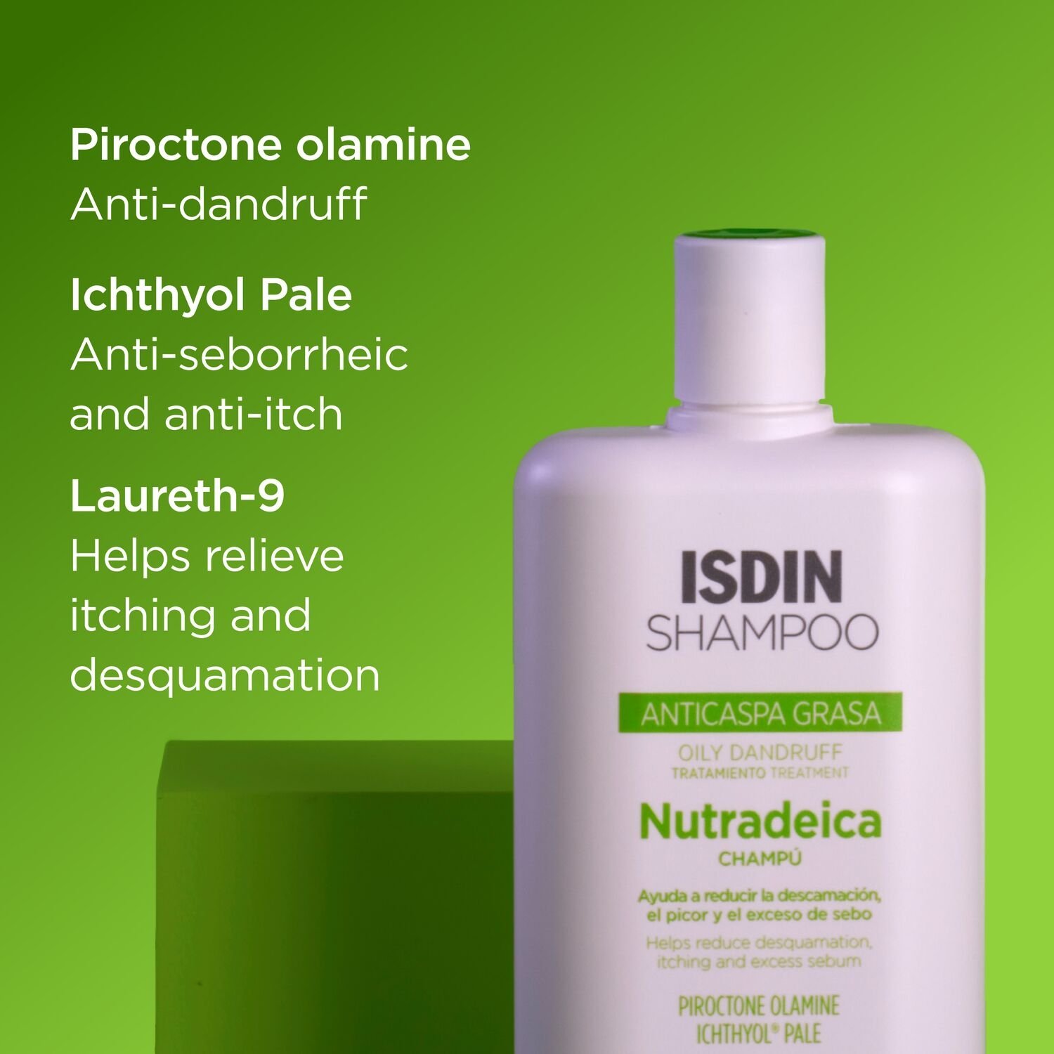 ISDIN Nutradeica Oily Dandruff Shampoo 400ml - Image 2