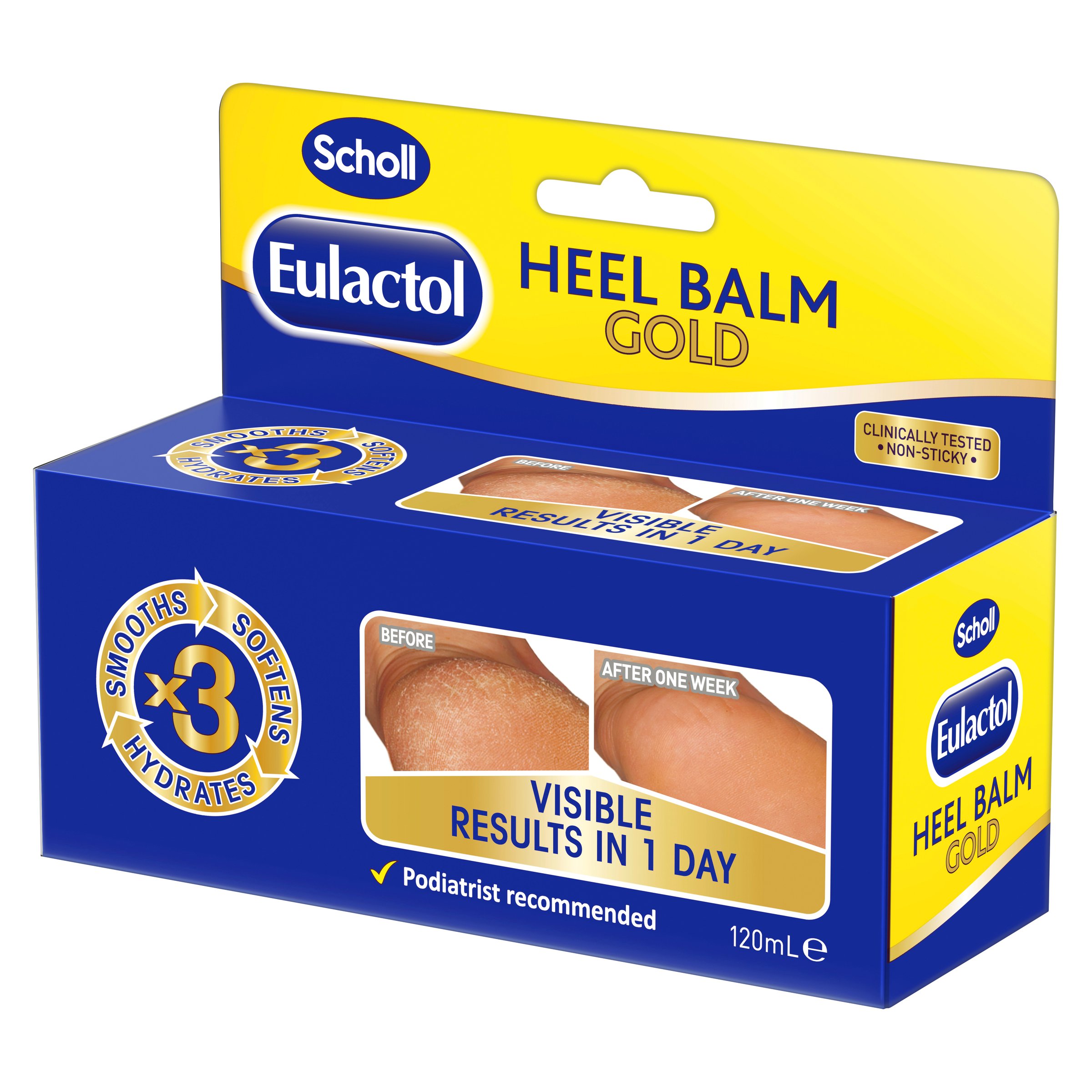 Scholl Eulactol Heel Balm Gold 120ml - Image 6