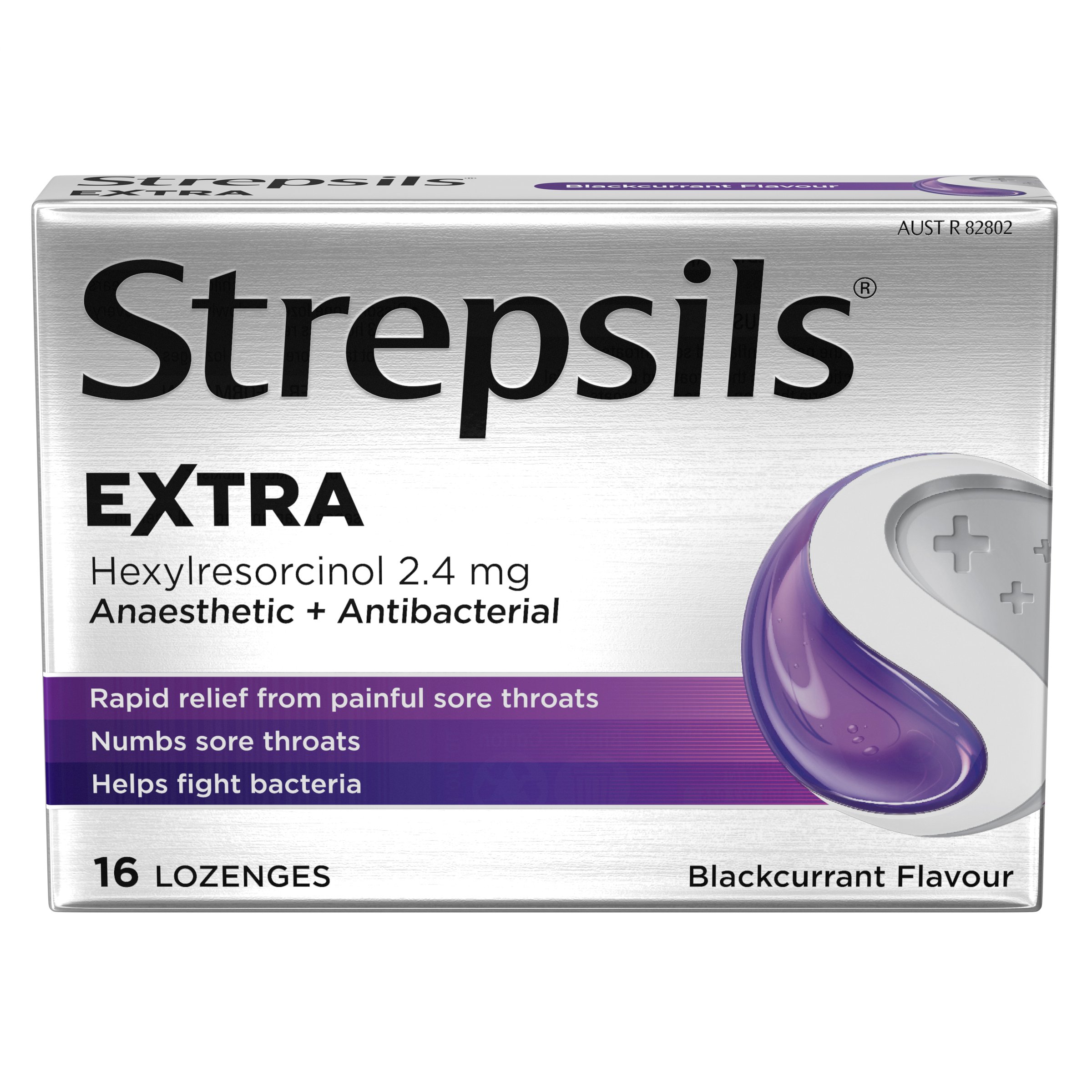 Strepsils Extra Blackcurrant Throat 16 lozenges - Image 6