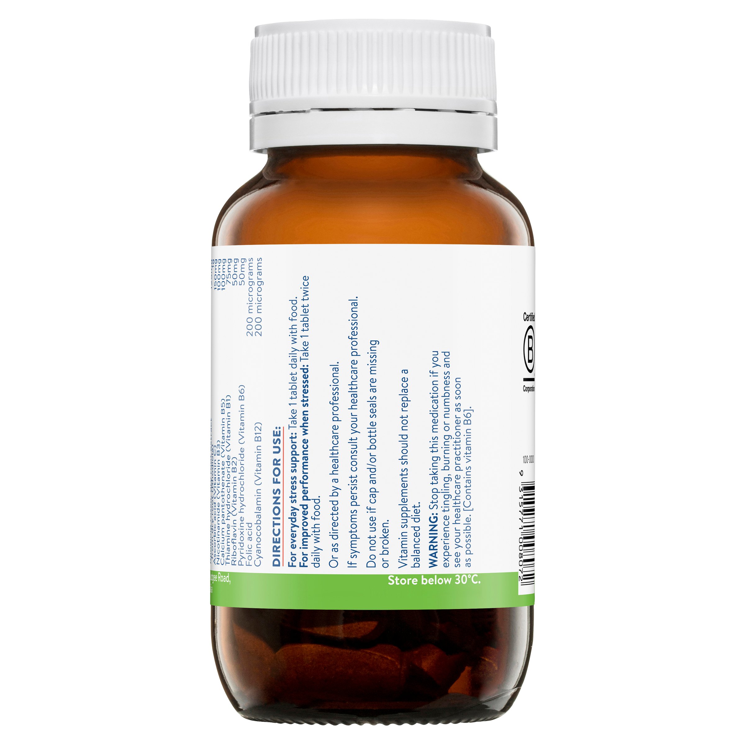 Ethical Nutrients Super B Daily Stress+ 60 tablets - Image 3