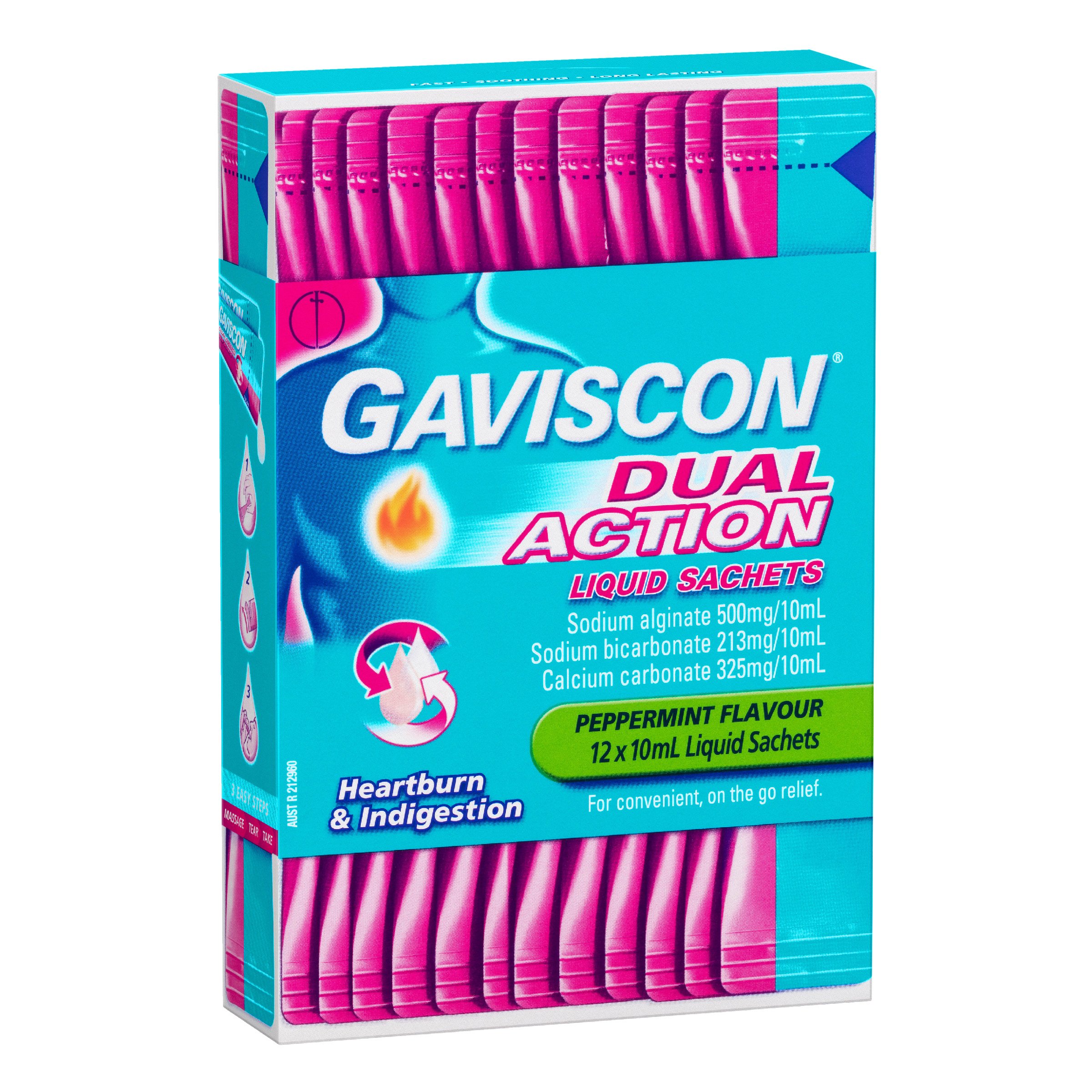 Gaviscon Dual Action Liquid Sachets 10ml - 12 pack - Image 4