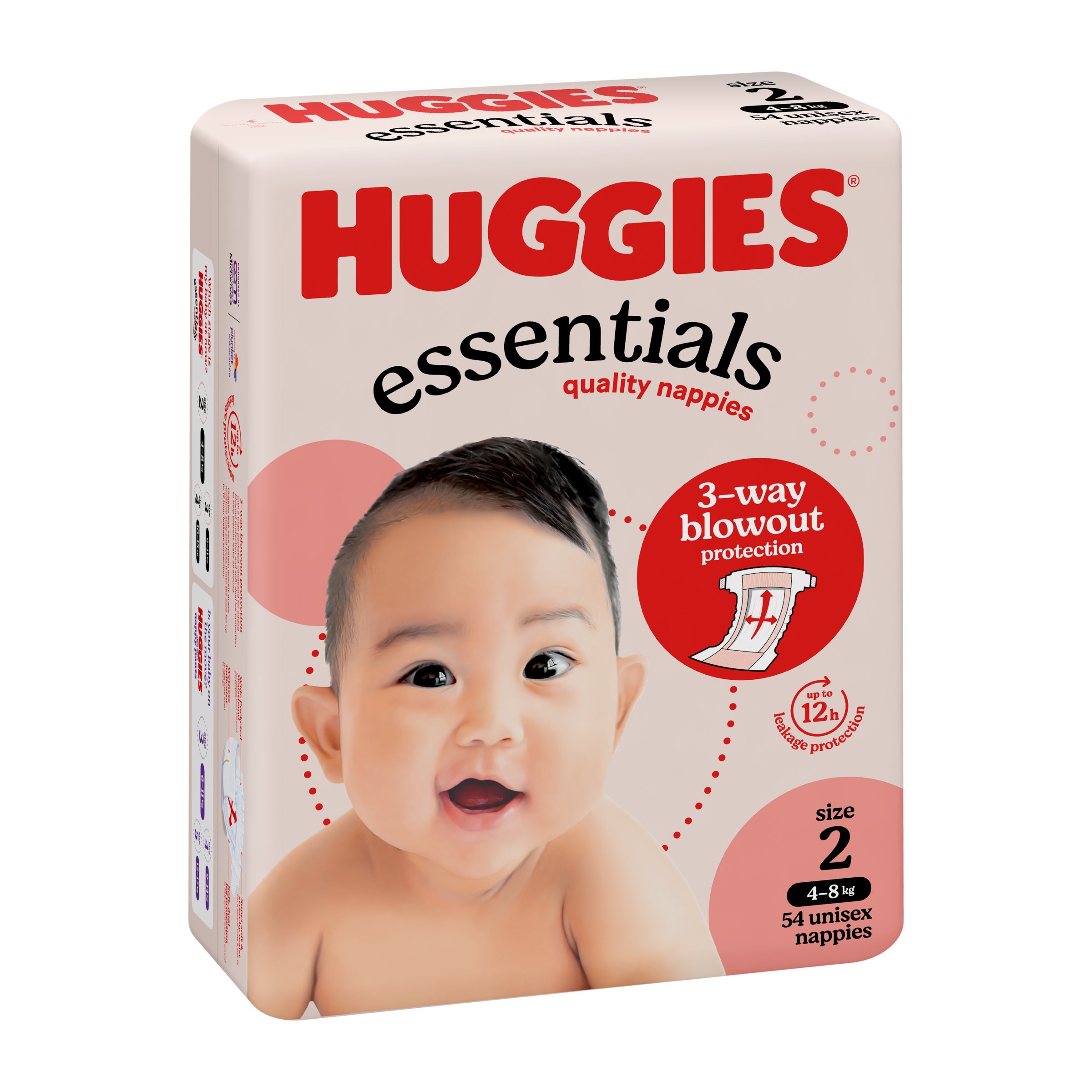 Huggies Nappies Essentials Infants 54 pack - Image 12