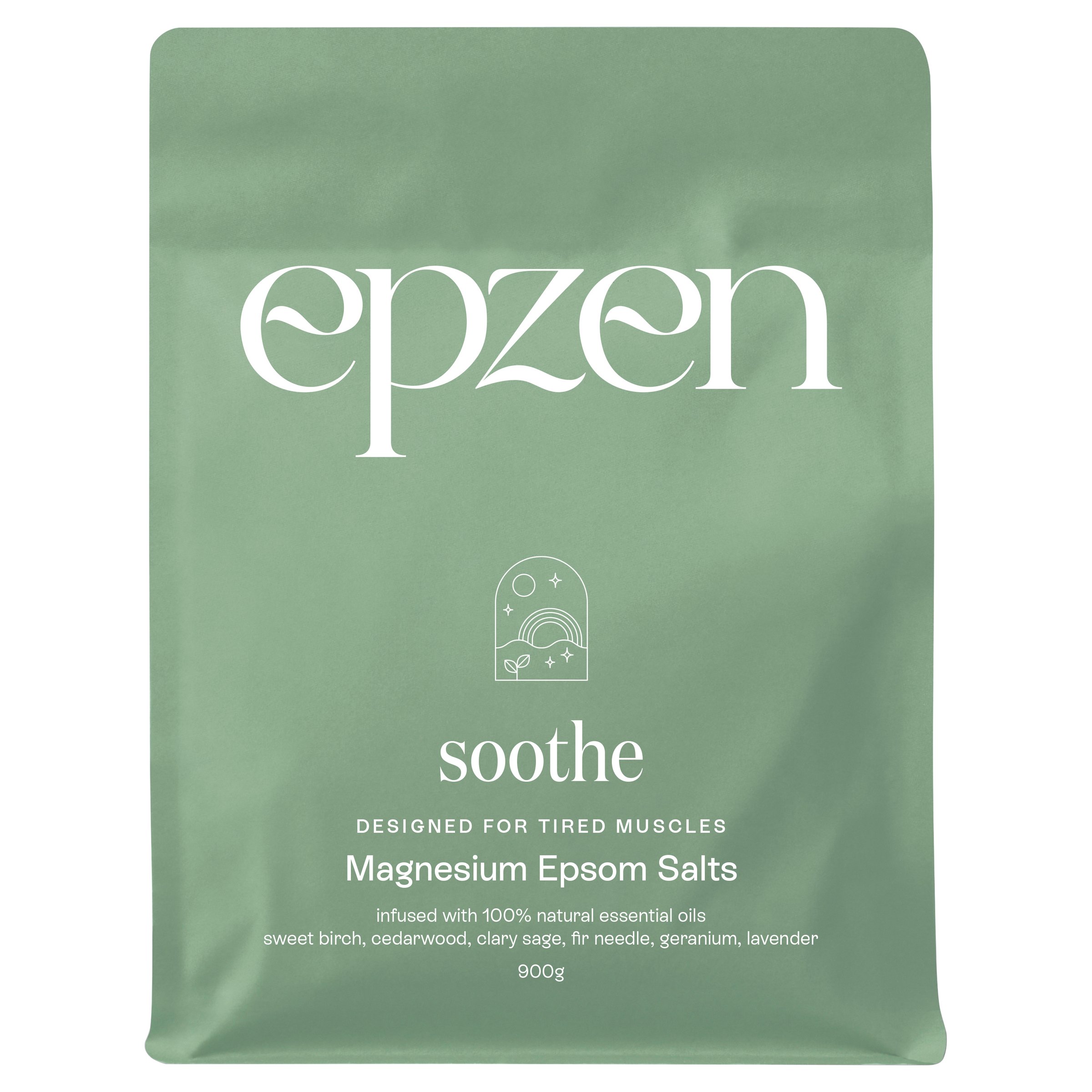 EpZen Magnesium Bath Crystals Soothe 900g - Image 1