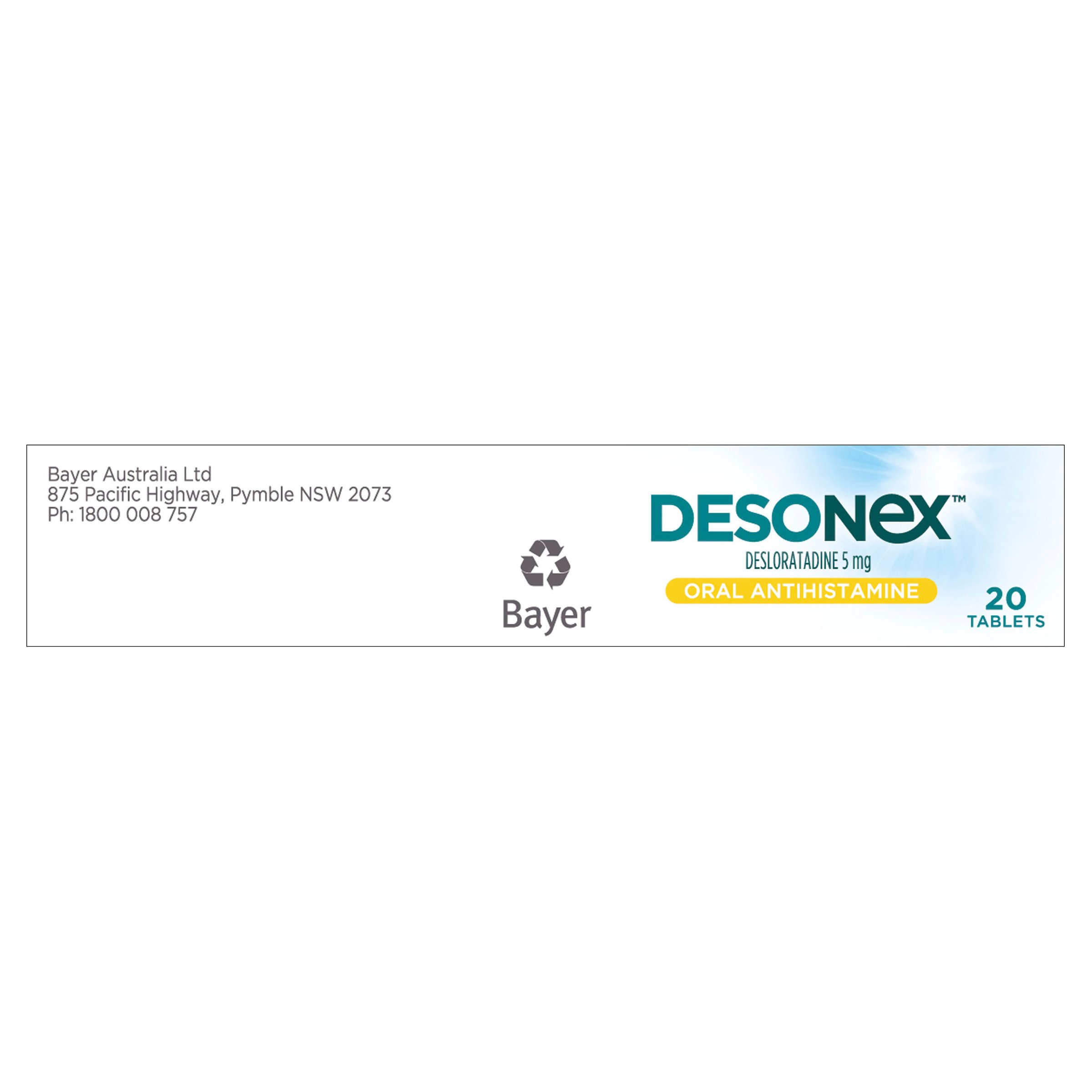 Desonex Desloratadine 5mg - 20 tablets - Image 5