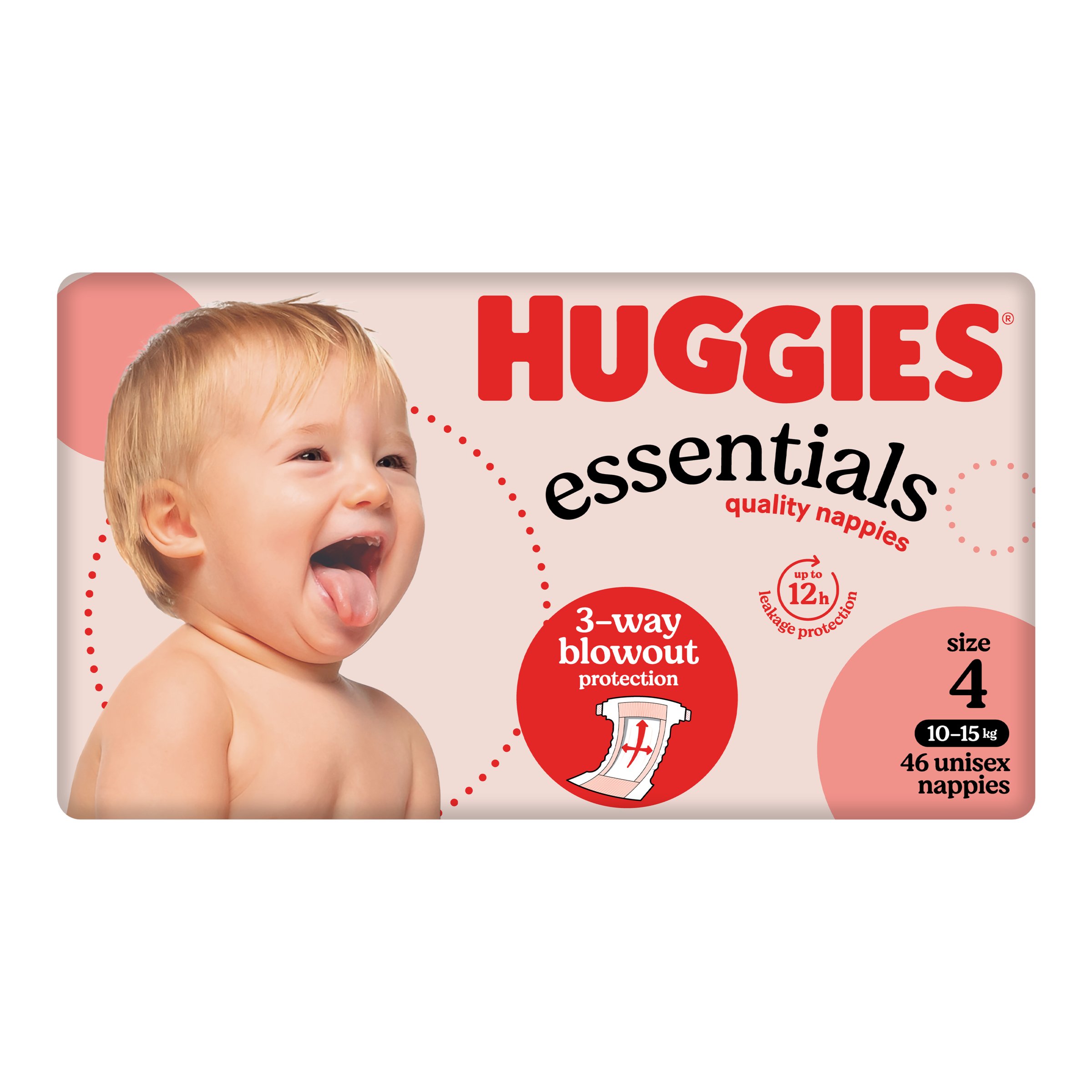 Huggies Nappies Essentials Toddler 46 pack - Image 2