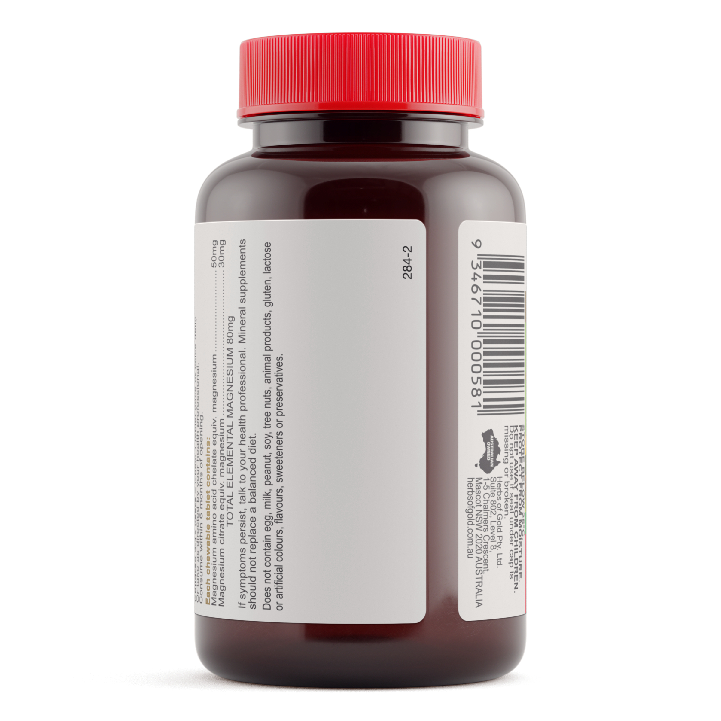 Herbs of Gold Children's Magnesium Care 60 tablets - Image 3