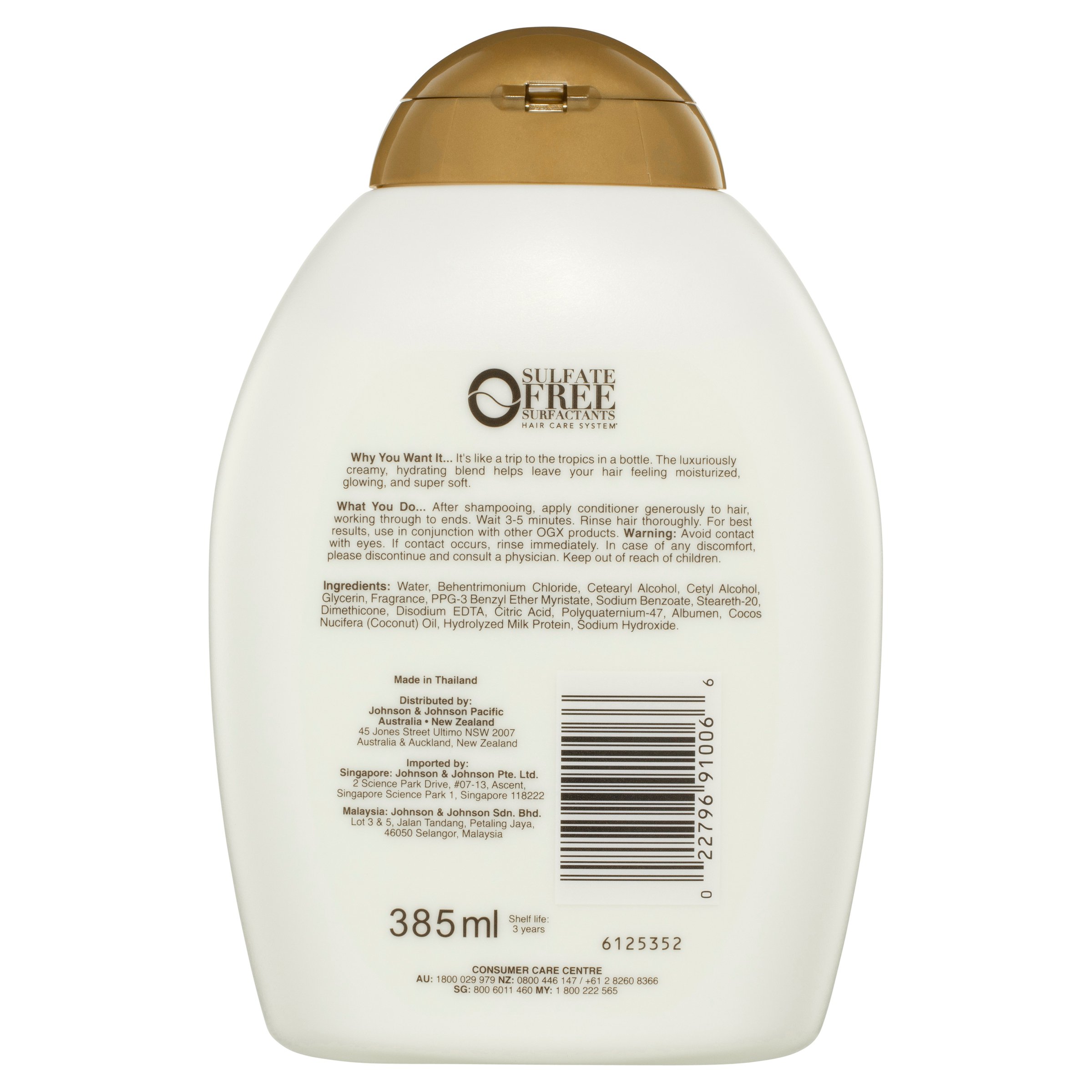 OGX Nourishing Coconut Milk Conditioner 385ml - Image 2