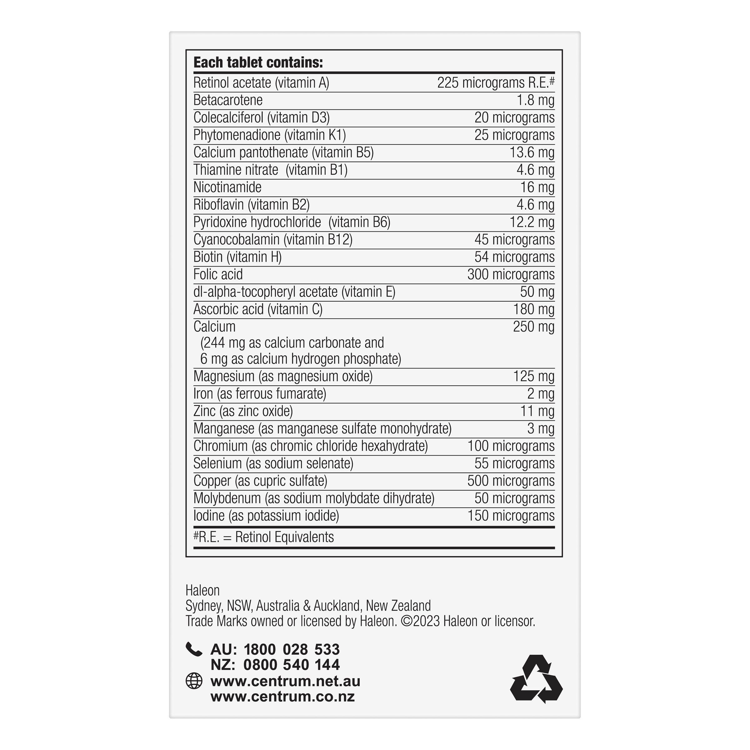 Centrum For Men 50+ 60 tablets - Image 2