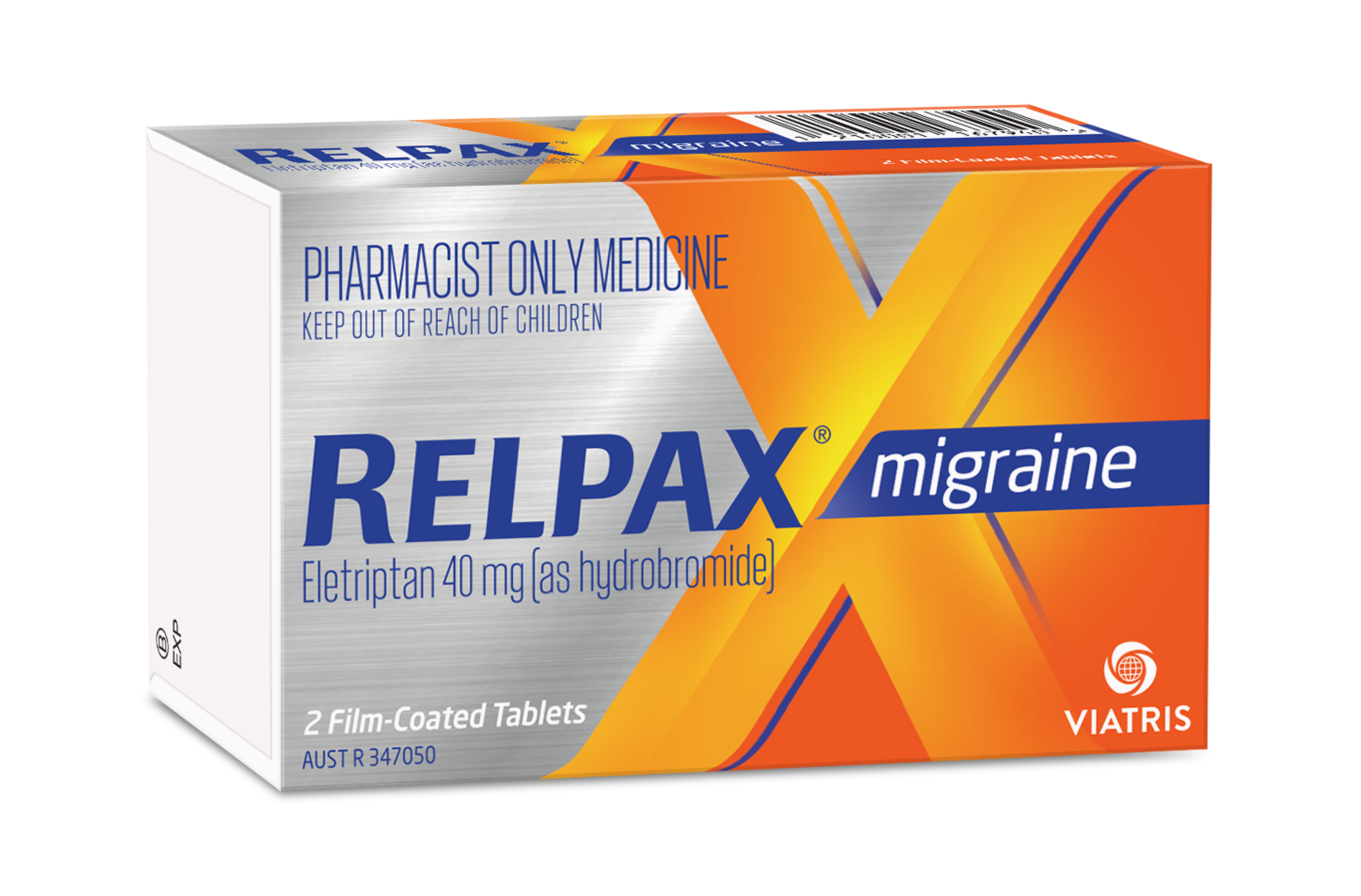 Relpax Migraine Eletriptan 40mg 2 tablets - Image 2