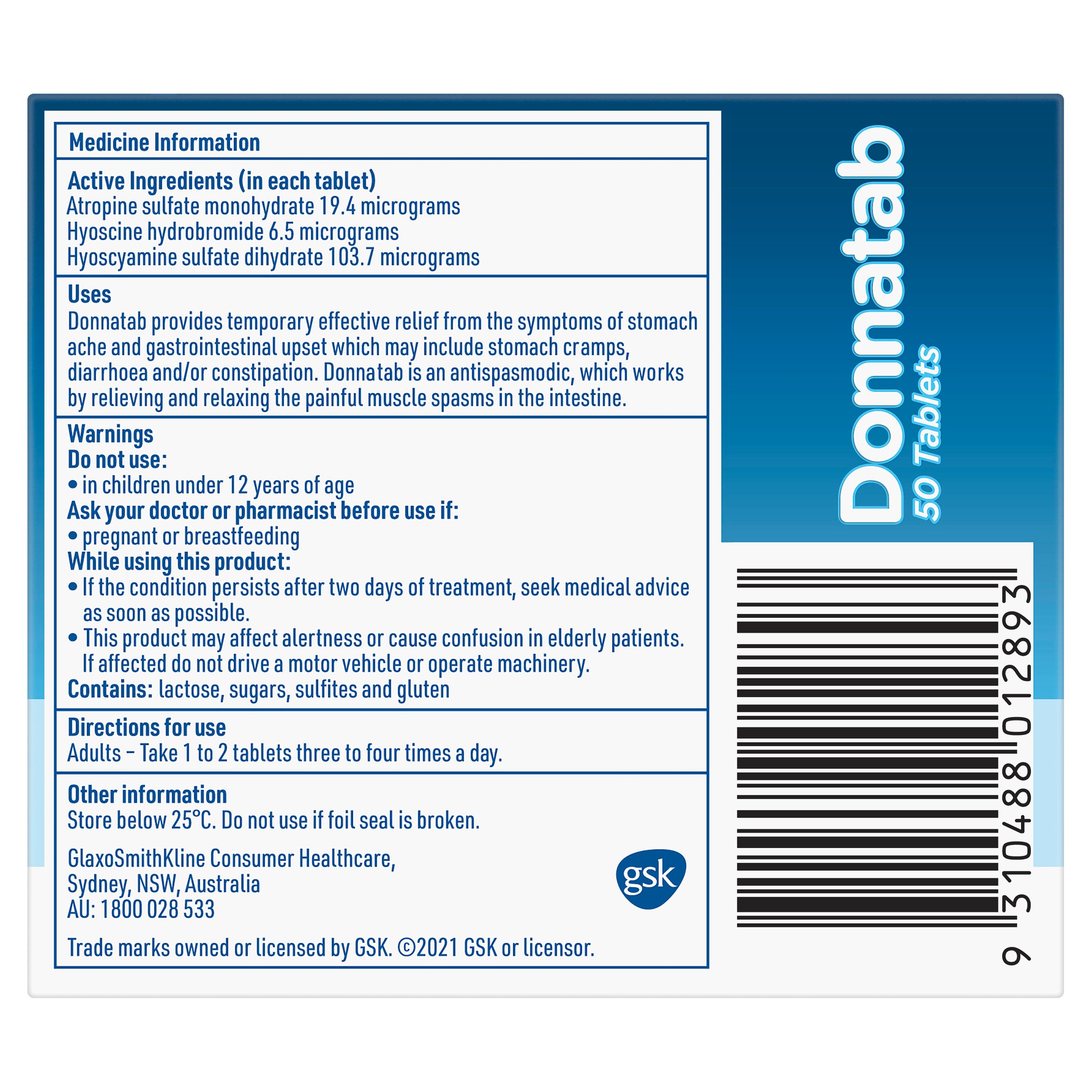 Donnatab 50 tablets - Image 2