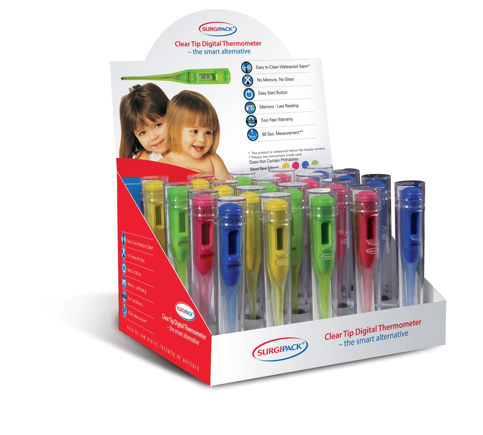 Surgi Pack Clear Tip Digital Thermometer 1 each - Image 2
